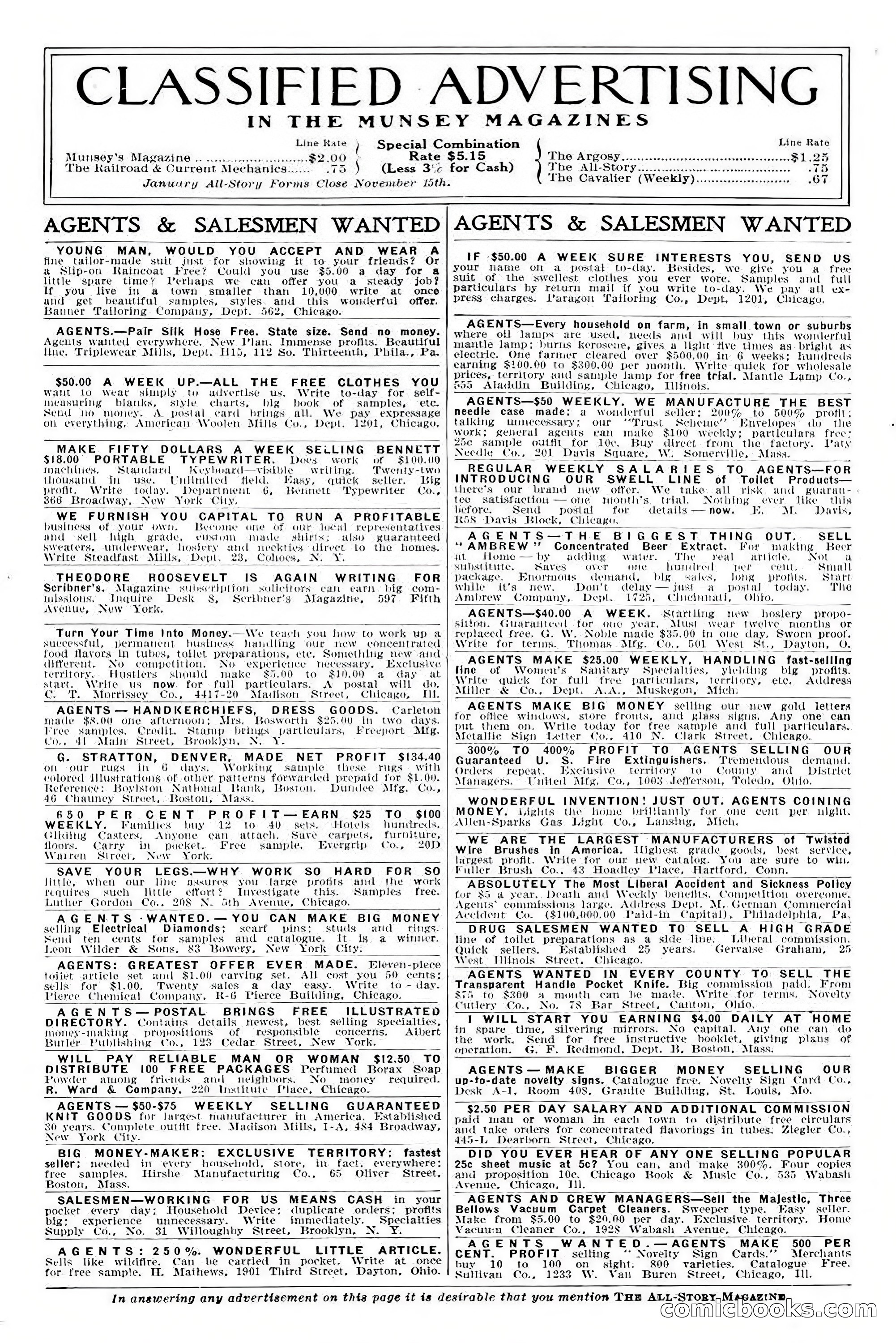 All Story Magazine, December 1913 — page 6 of 268