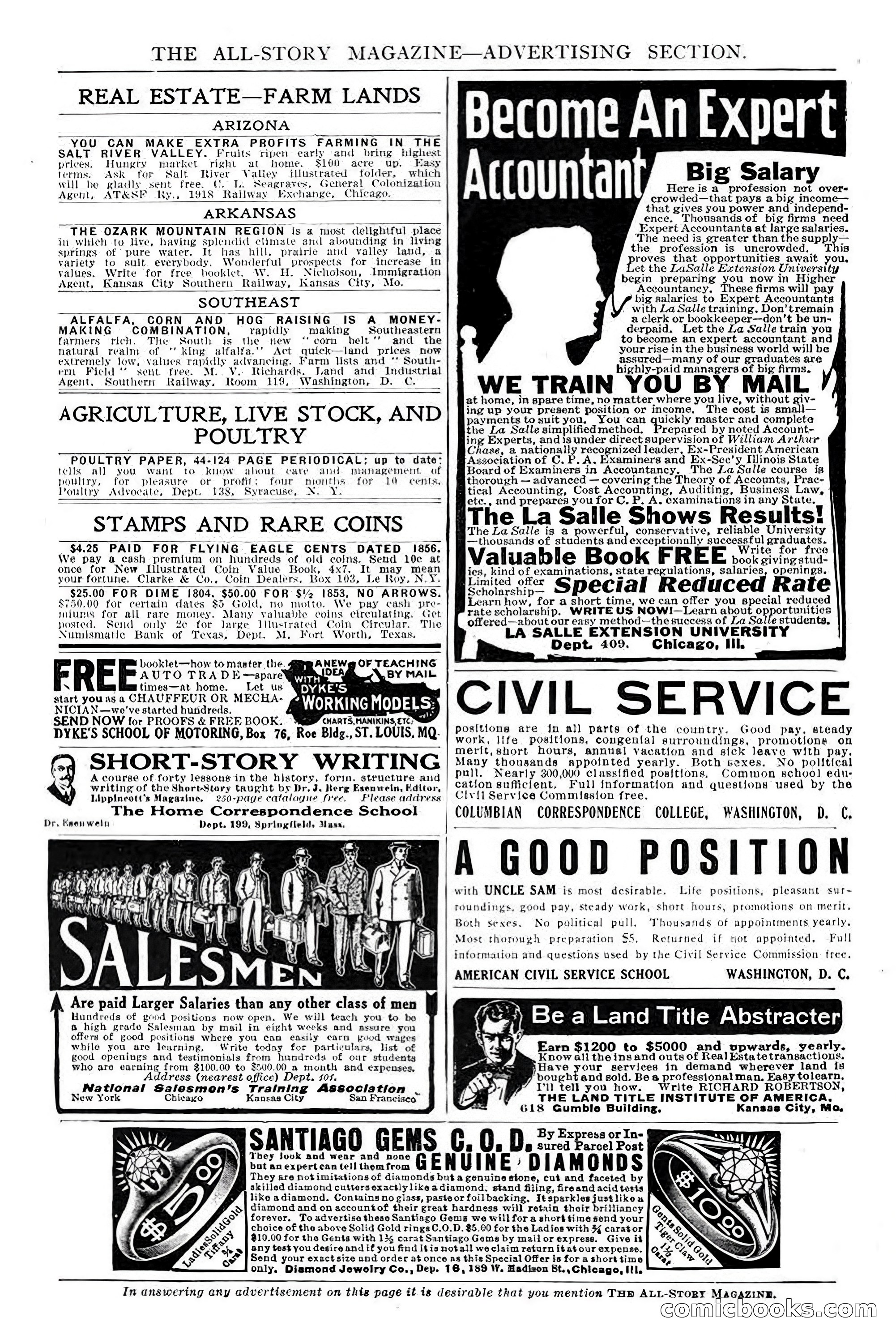 All Story Magazine, December 1913 — page 8 of 268