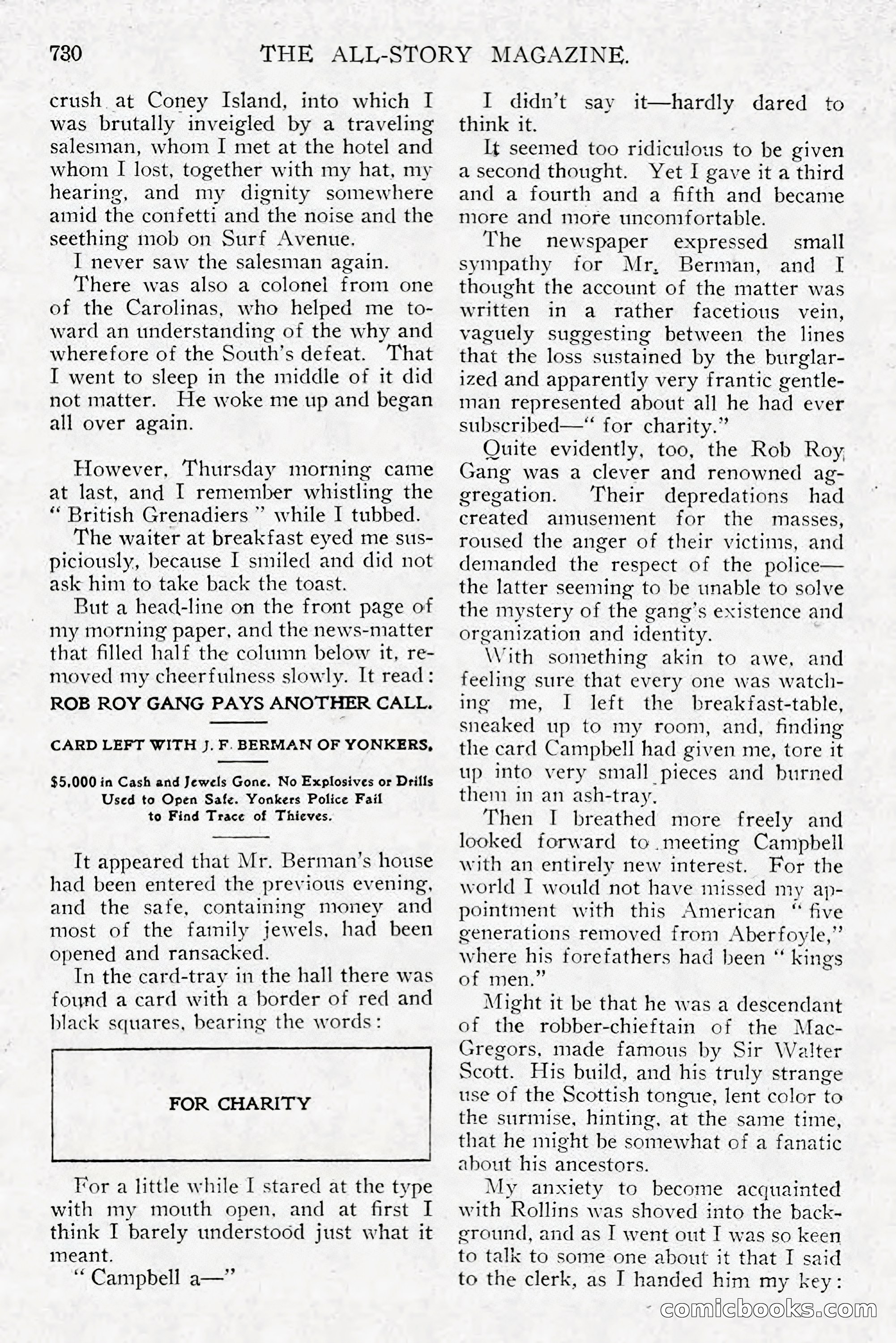 All Story Magazine, December 1913 — page 20 of 268