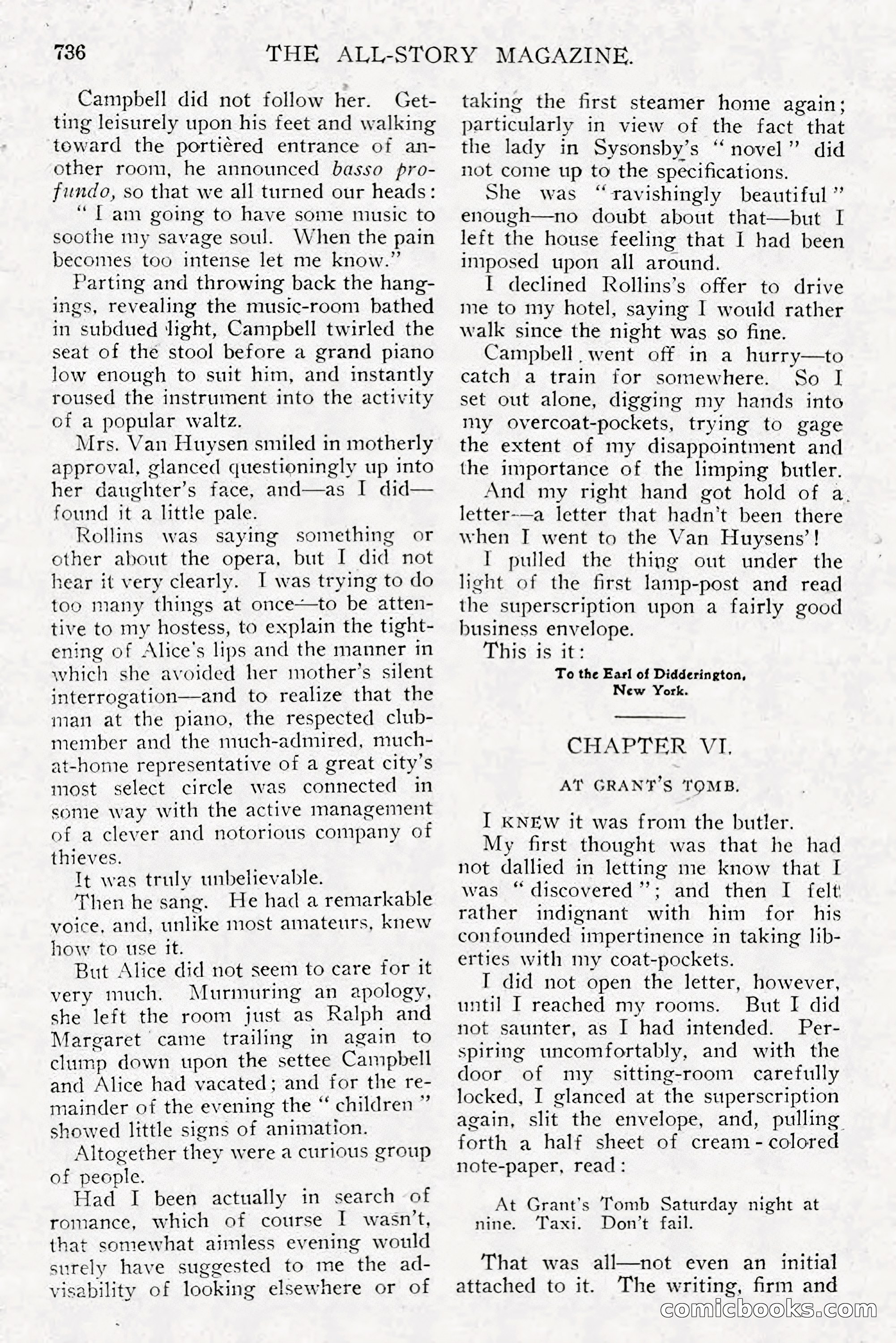All Story Magazine, December 1913 — page 26 of 268