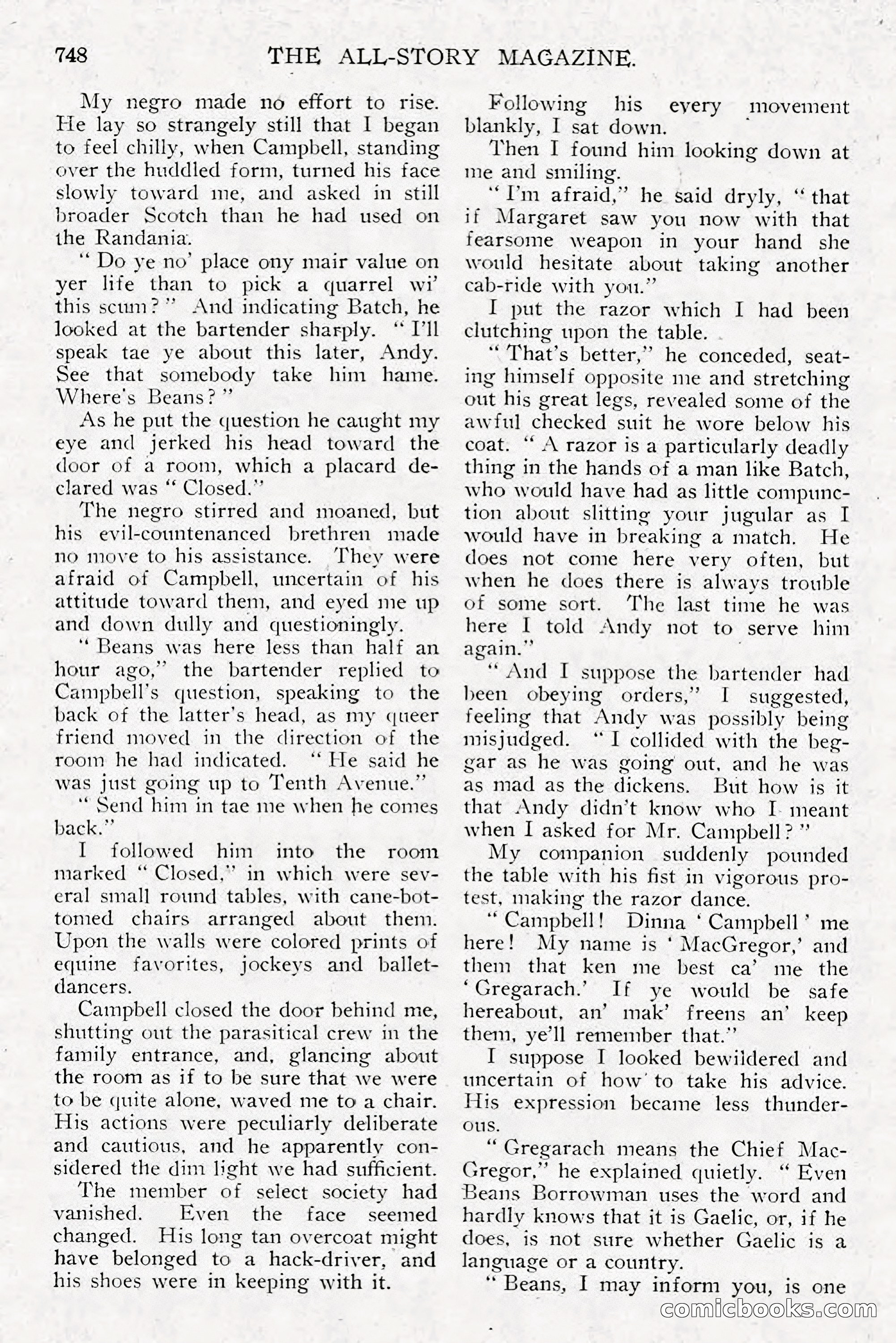 All Story Magazine, December 1913 — page 38 of 268