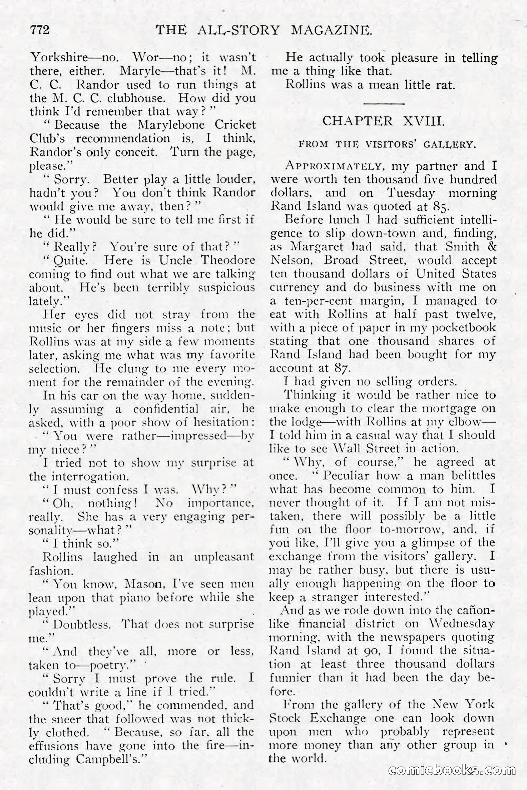 All Story Magazine, December 1913 — page 62 of 268