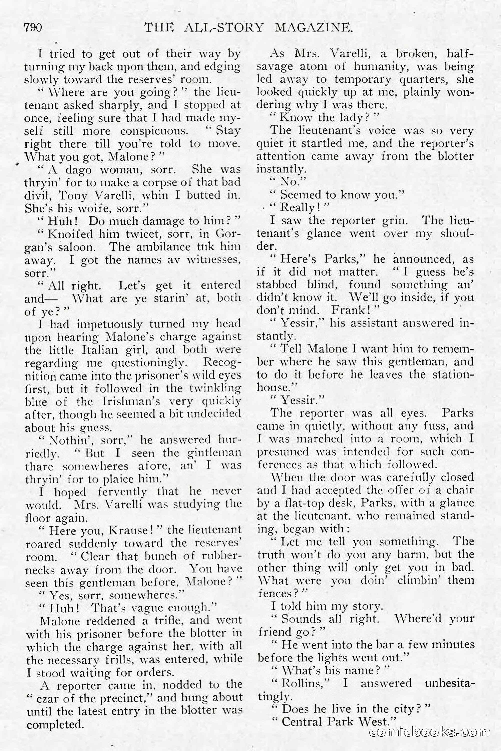 All Story Magazine, December 1913 — page 80 of 268