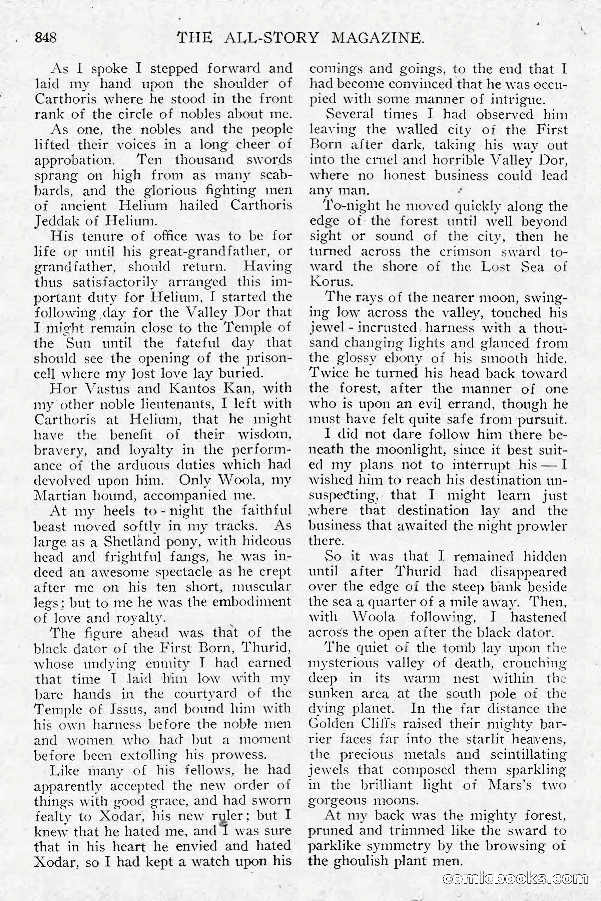 All Story Magazine, December 1913 — page 138 of 268