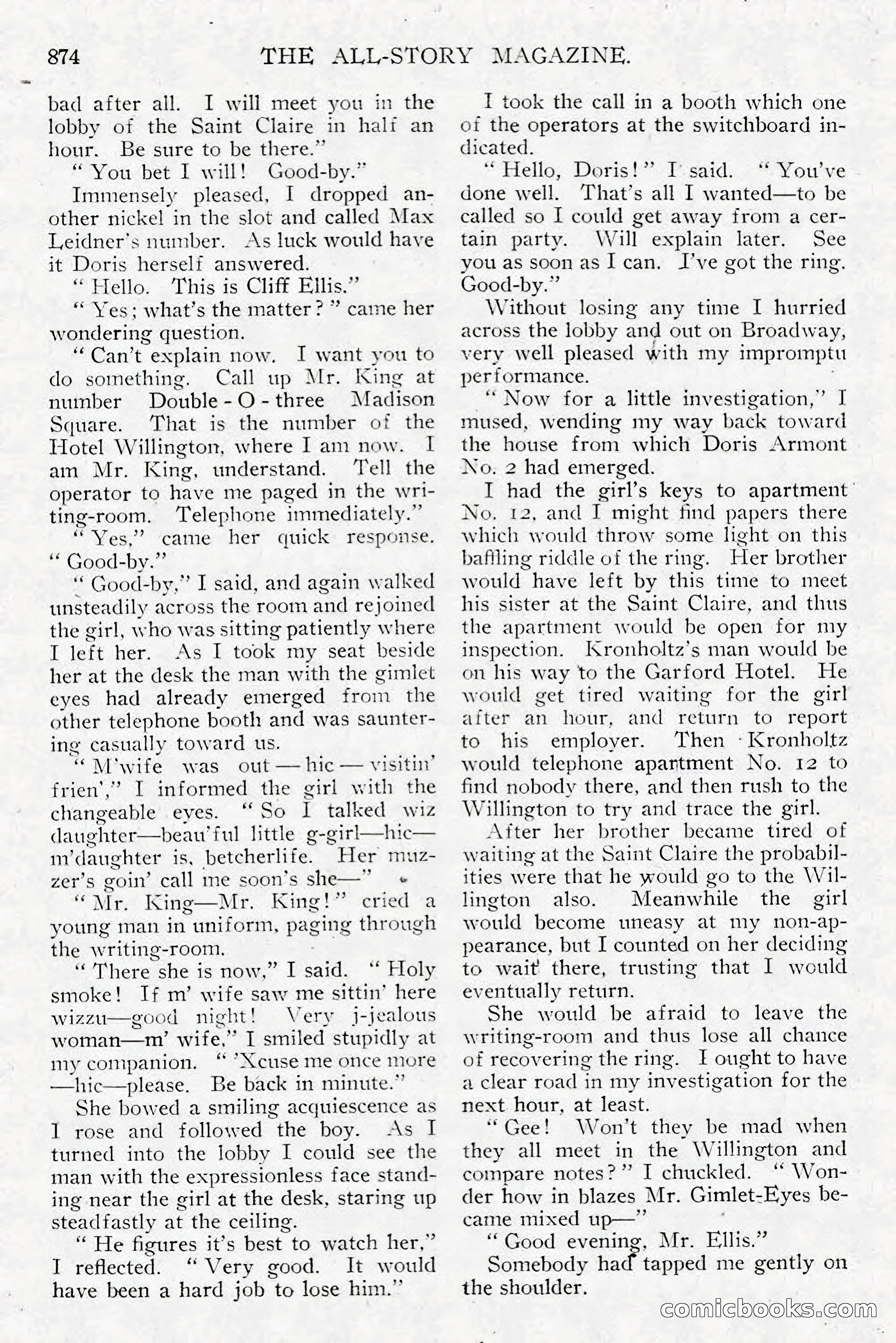 All Story Magazine, December 1913 — page 164 of 268