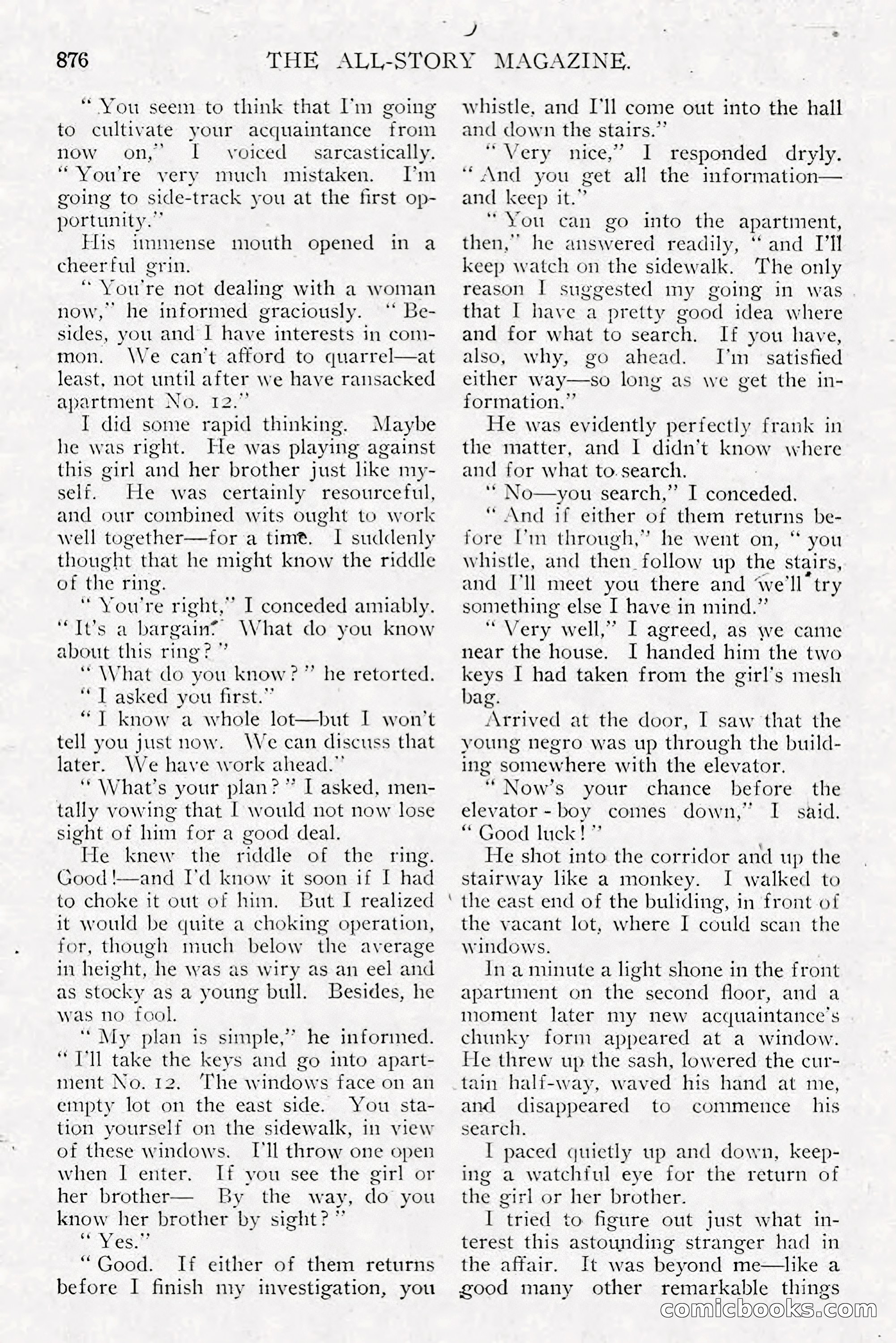 All Story Magazine, December 1913 — page 166 of 268