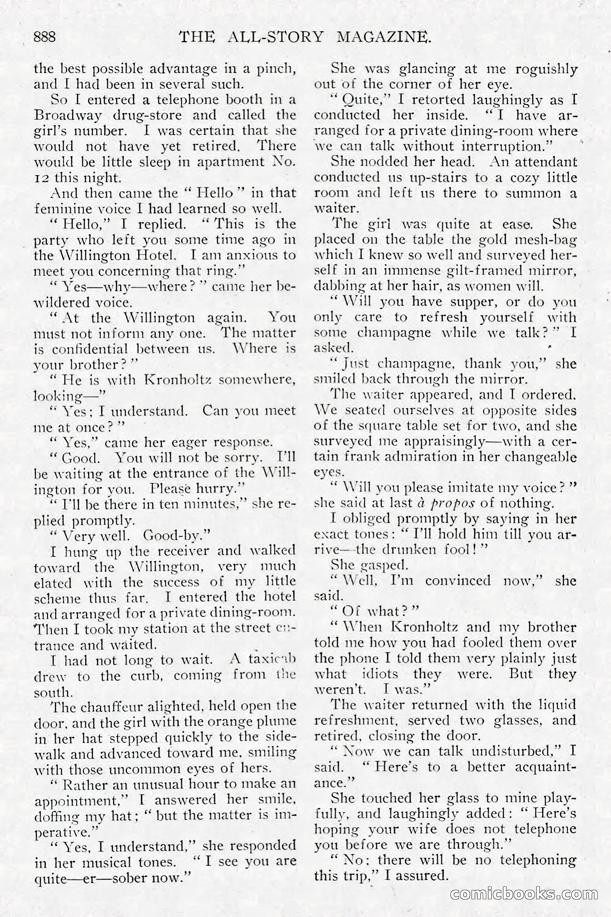 All Story Magazine, December 1913 — page 178 of 268