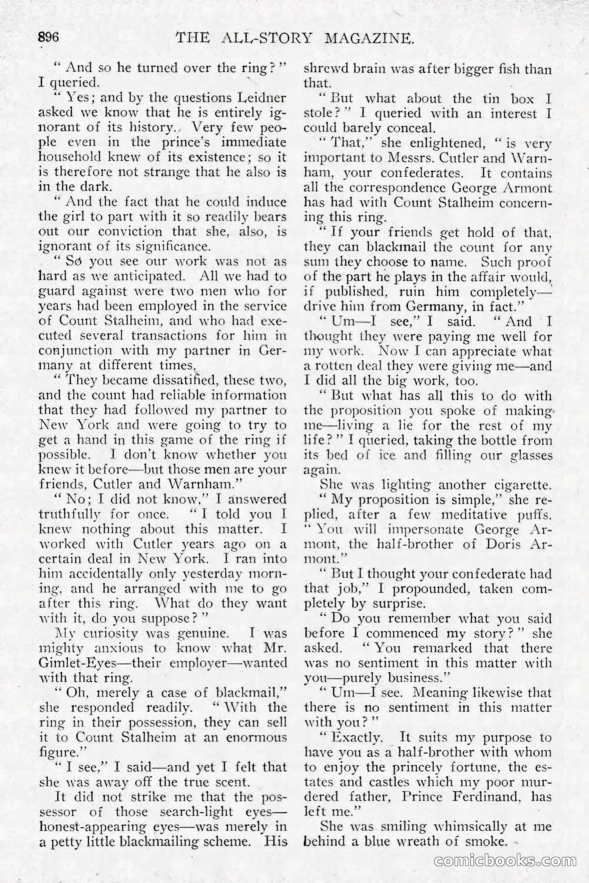All Story Magazine, December 1913 — page 186 of 268