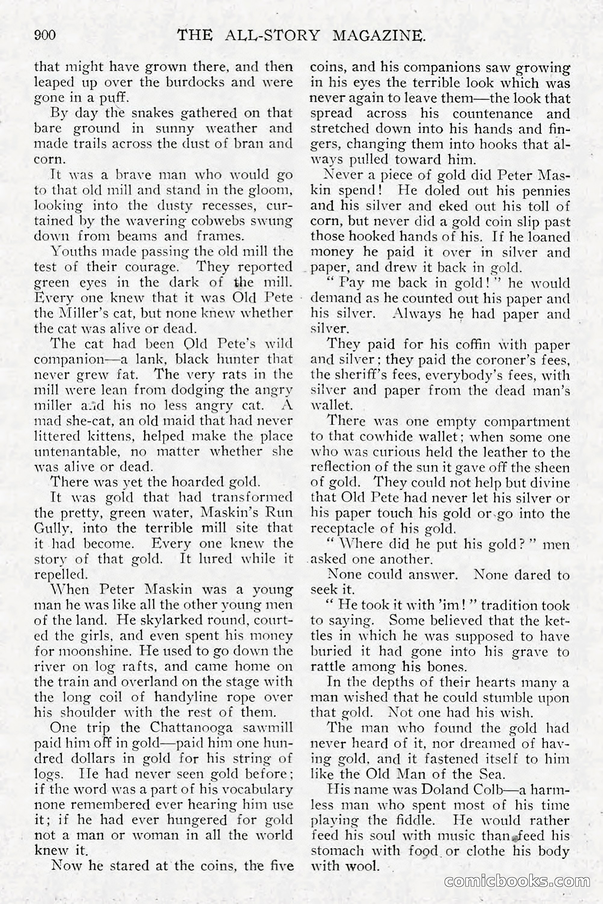 All Story Magazine, December 1913 — page 190 of 268