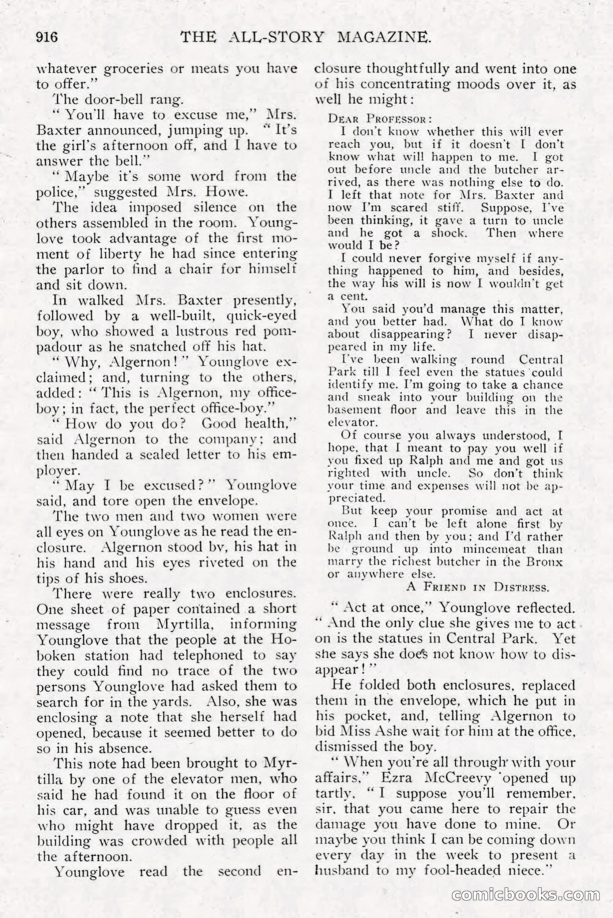 All Story Magazine, December 1913 — page 206 of 268