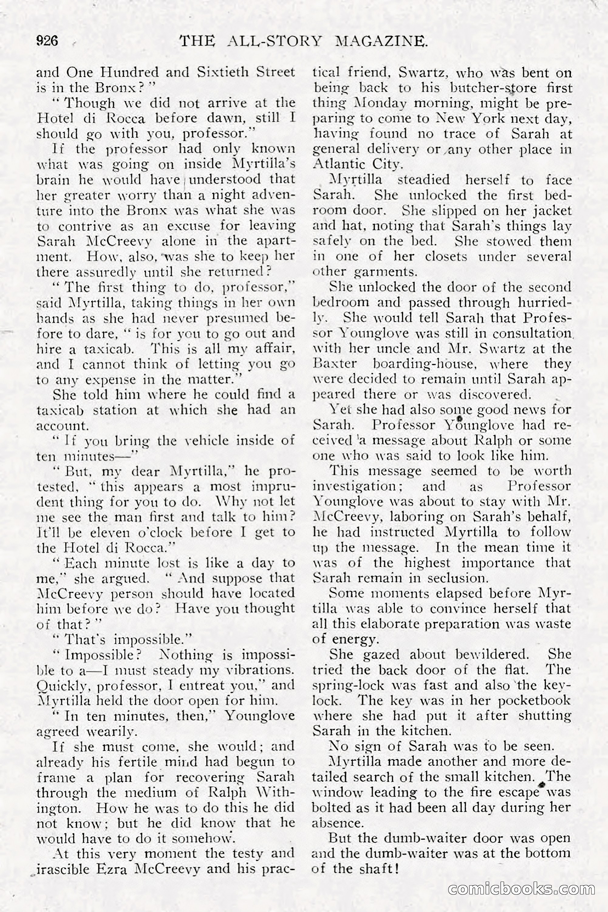 All Story Magazine, December 1913 — page 216 of 268