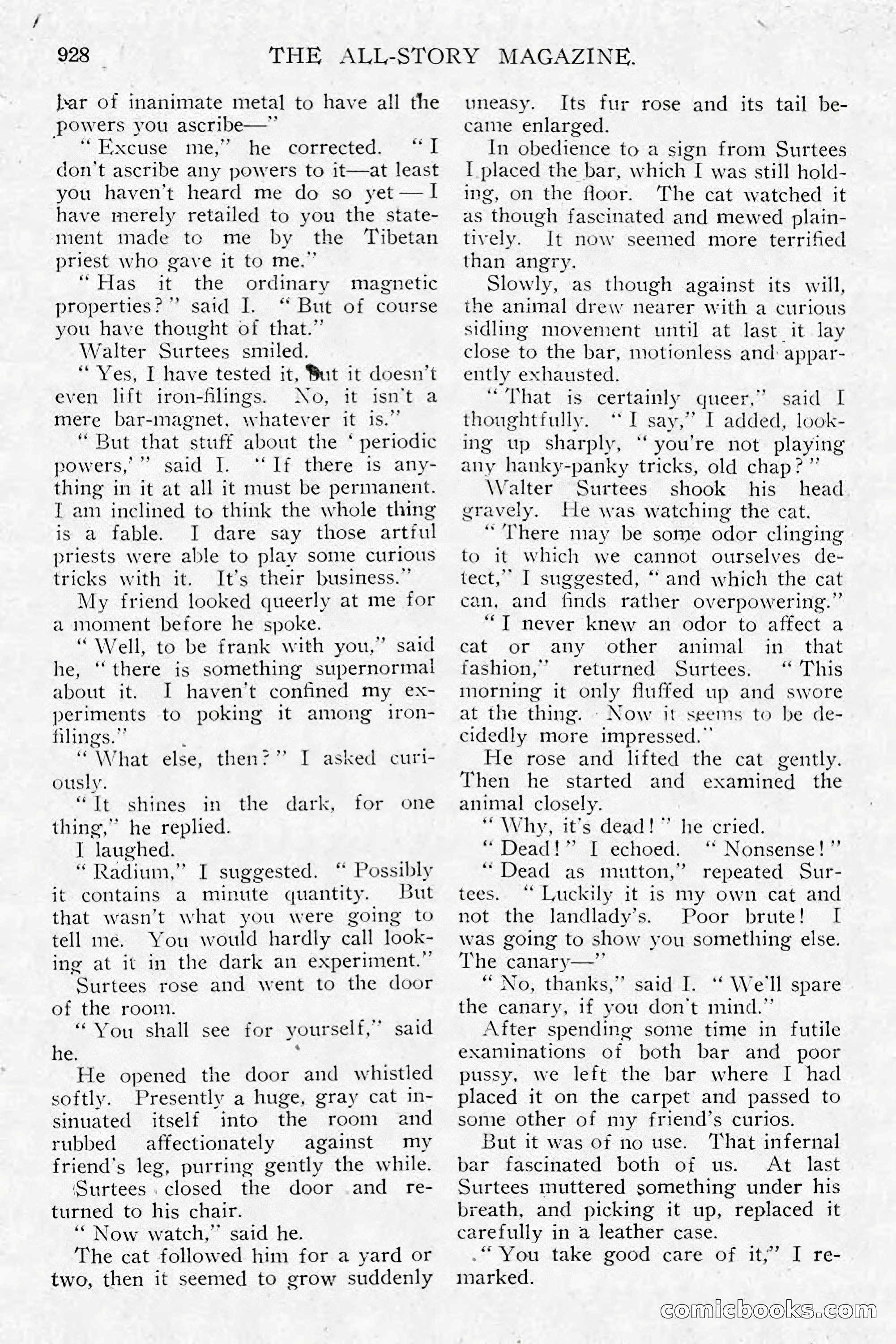 All Story Magazine, December 1913 — page 218 of 268