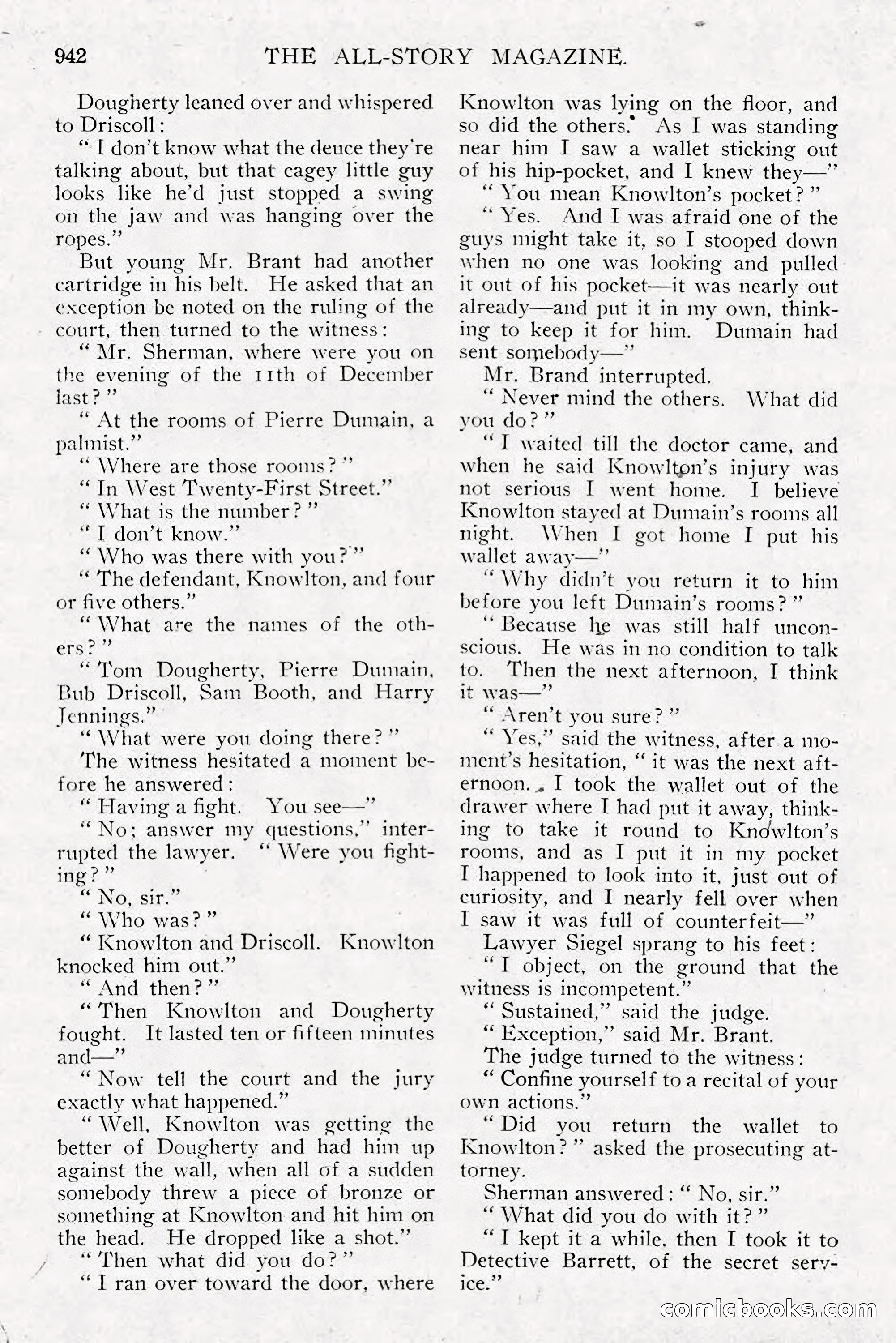 All Story Magazine, December 1913 — page 232 of 268