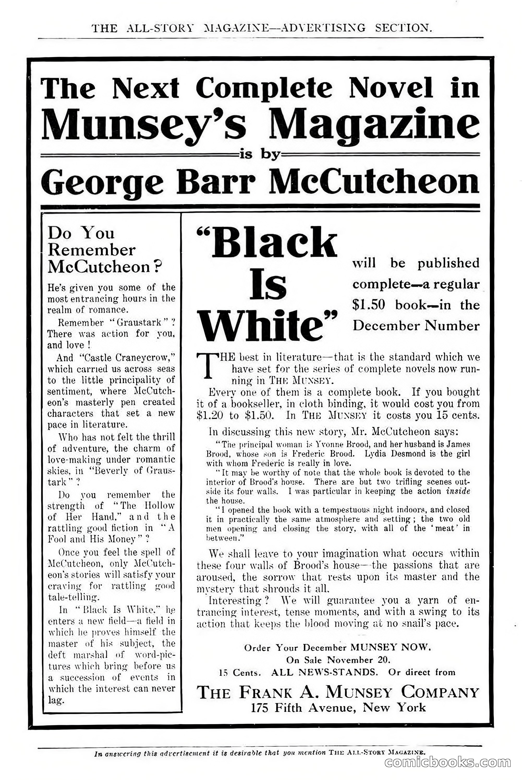 All Story Magazine, December 1913 — page 262 of 268