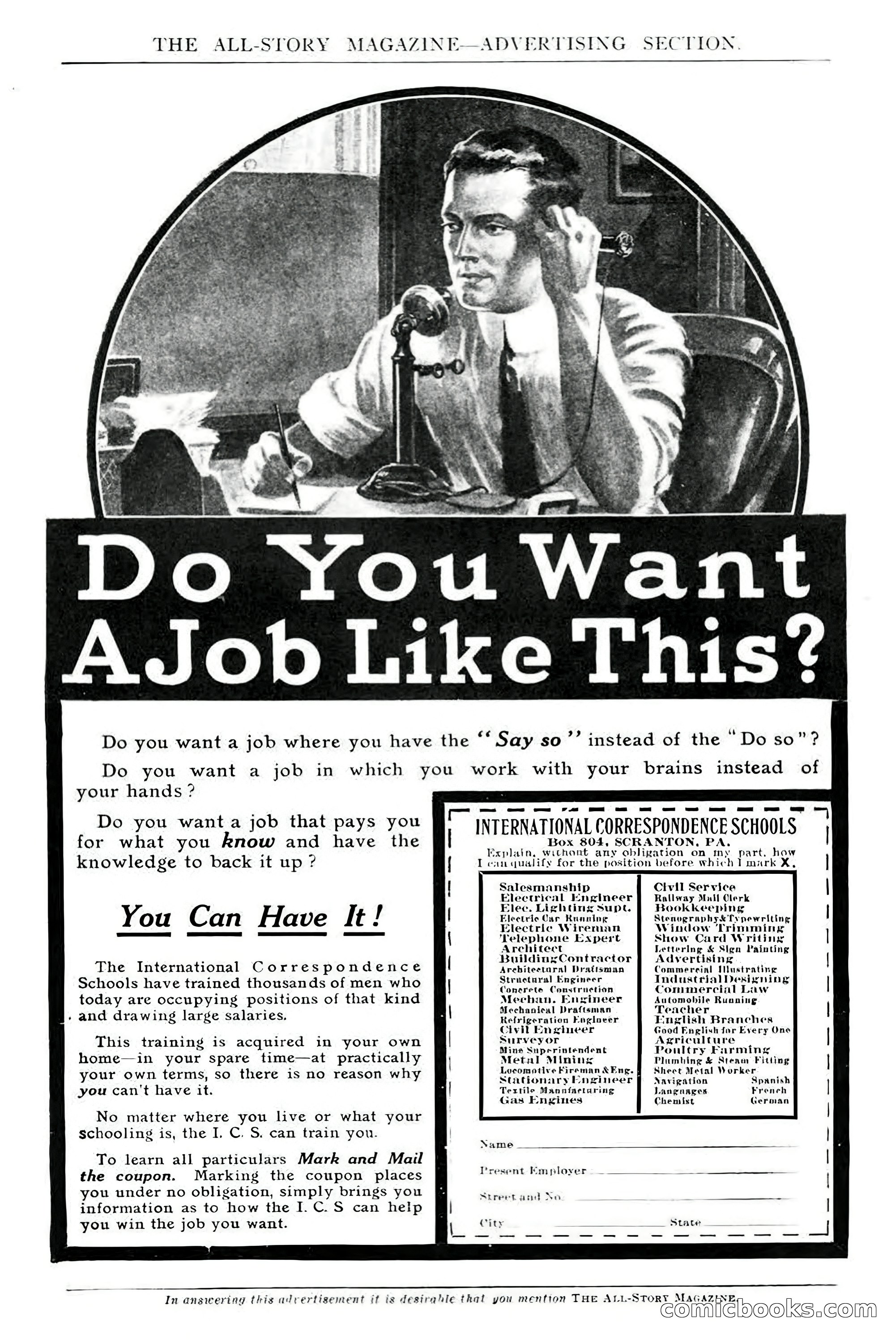 All Story Magazine, December 1913 — page 263 of 268