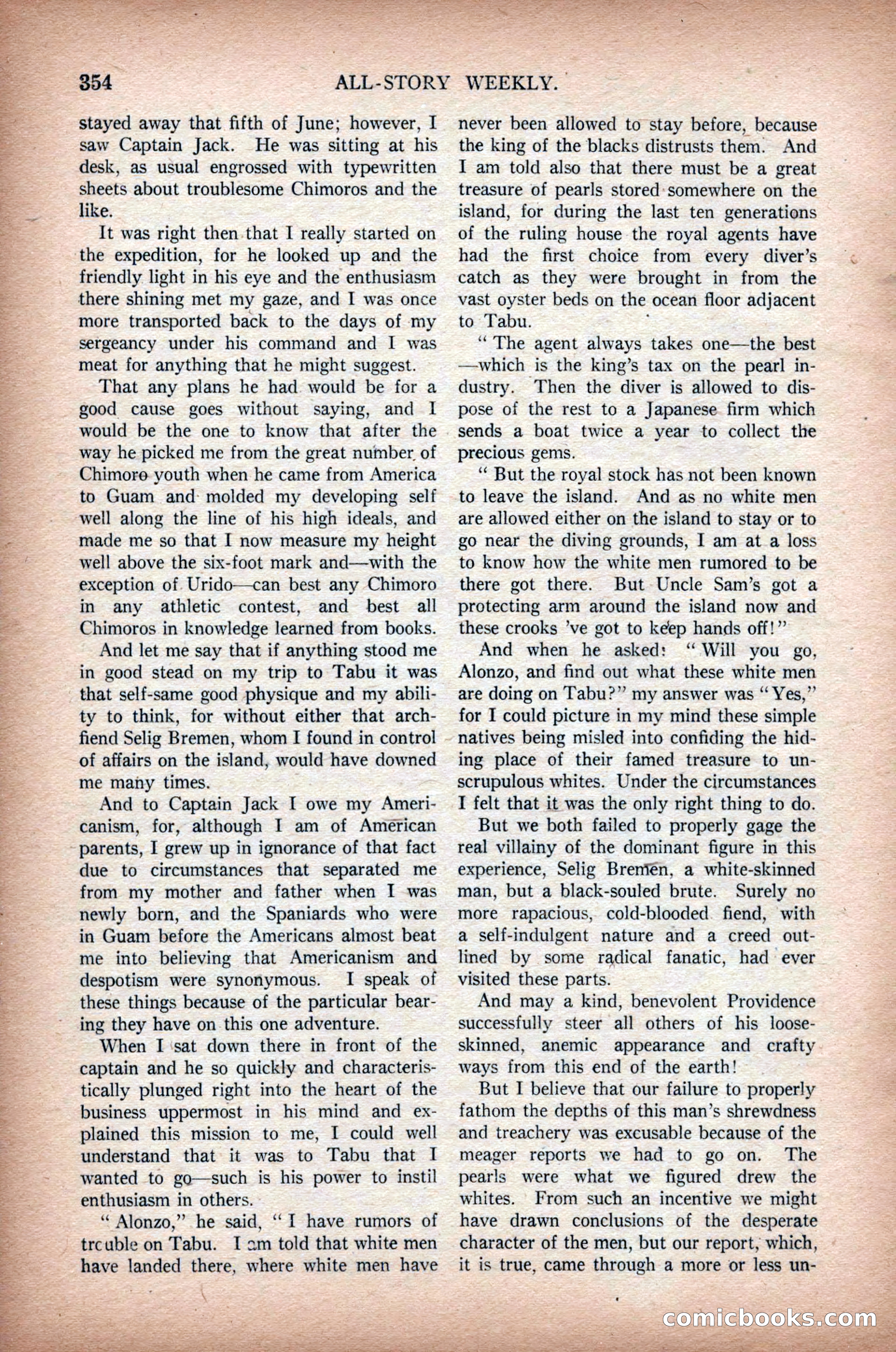 All-Story Weekly, March 1, 1919 — page 12 of 192