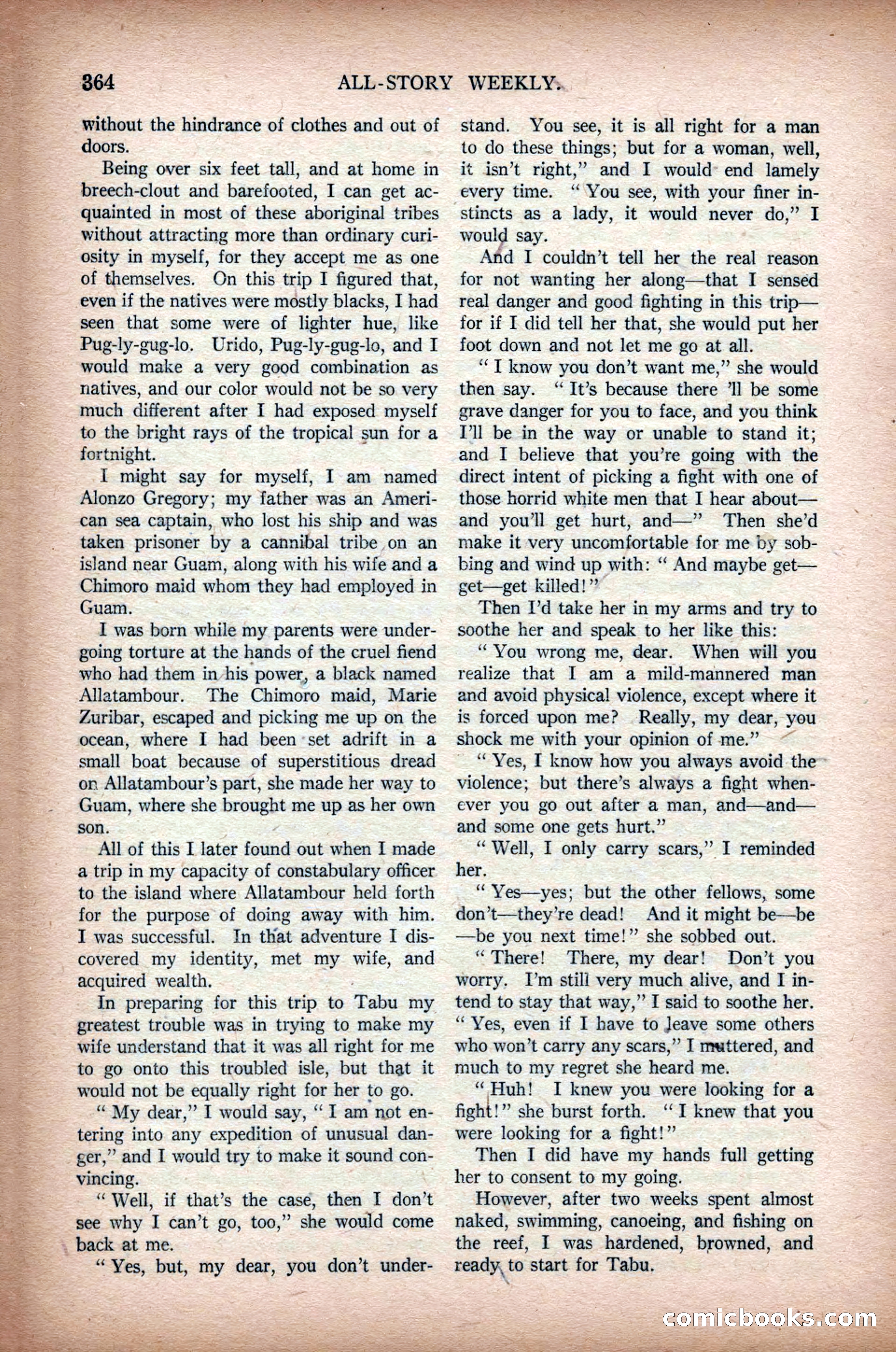 All-Story Weekly, March 1, 1919 — page 22 of 192