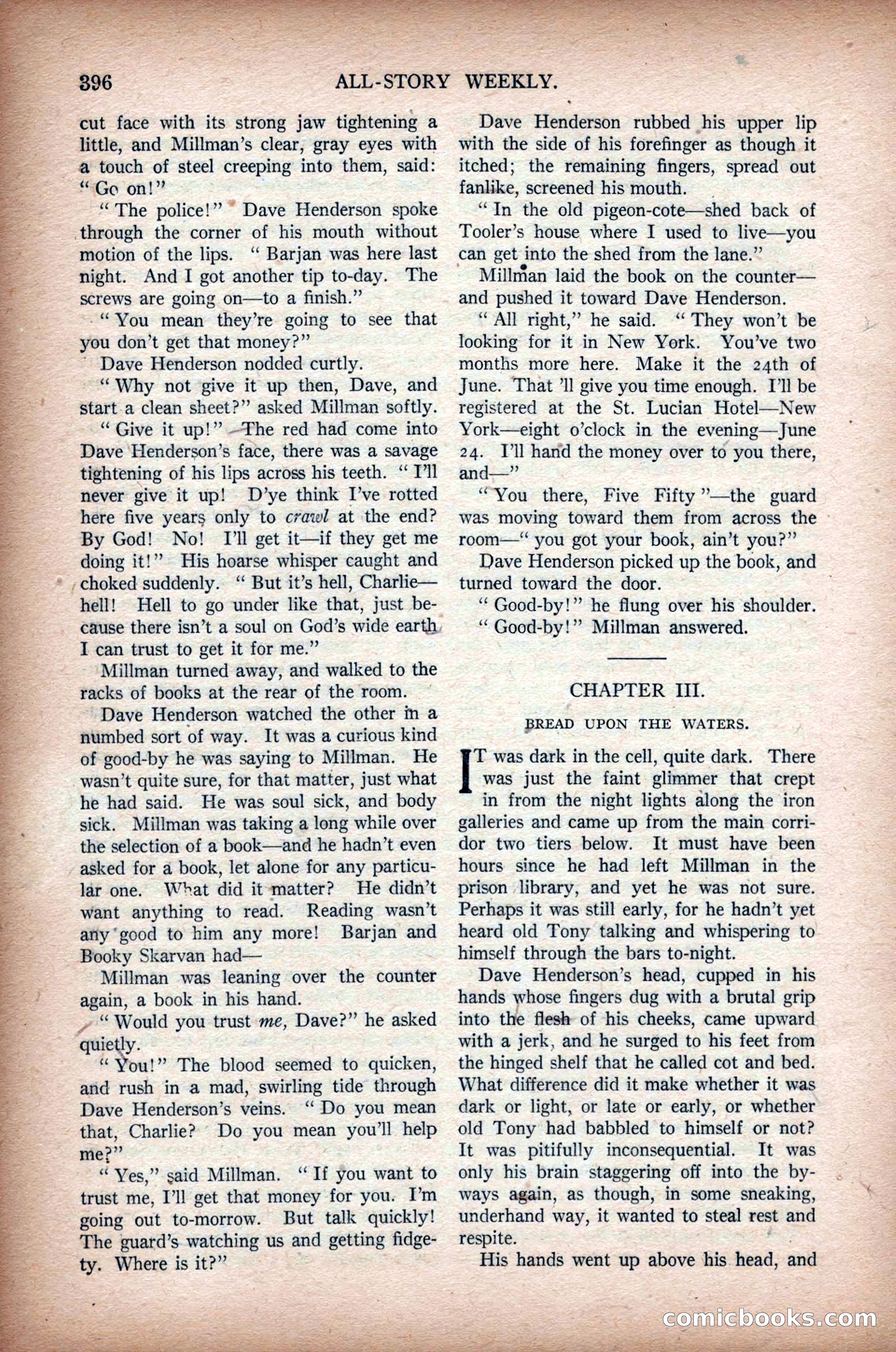 All-Story Weekly, March 1, 1919 — page 54 of 192