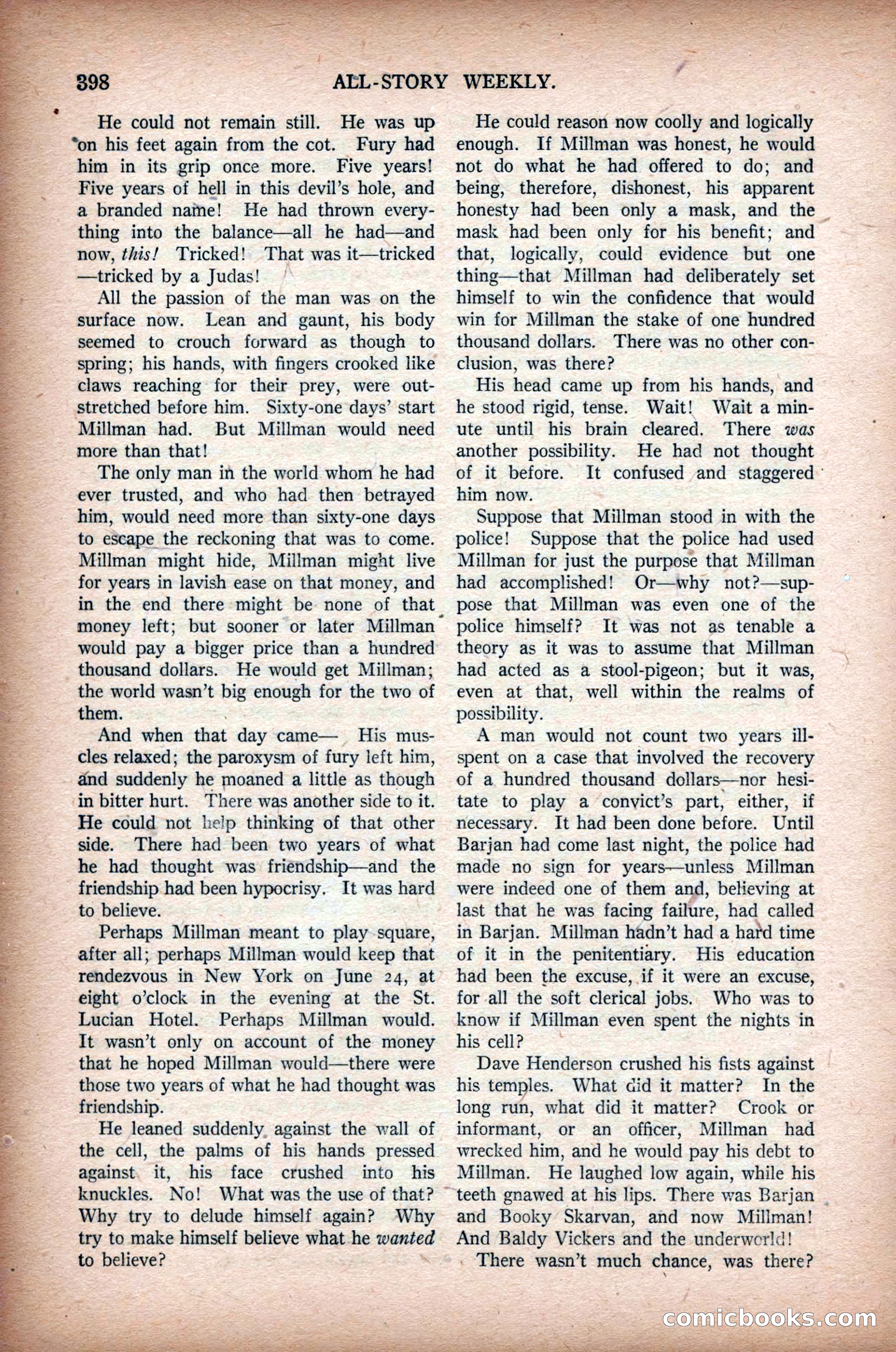 All-Story Weekly, March 1, 1919 — page 56 of 192