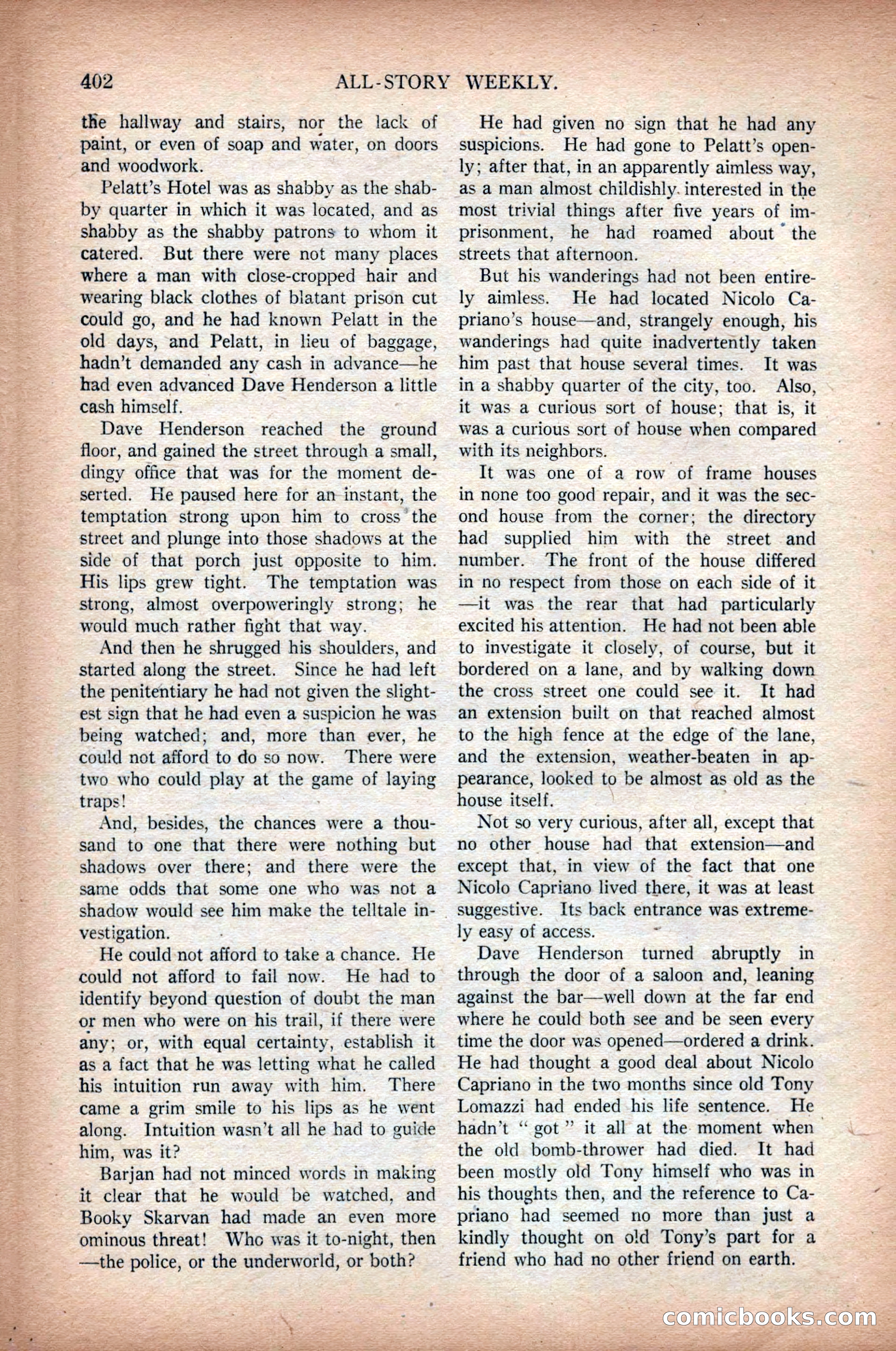 All-Story Weekly, March 1, 1919 — page 60 of 192