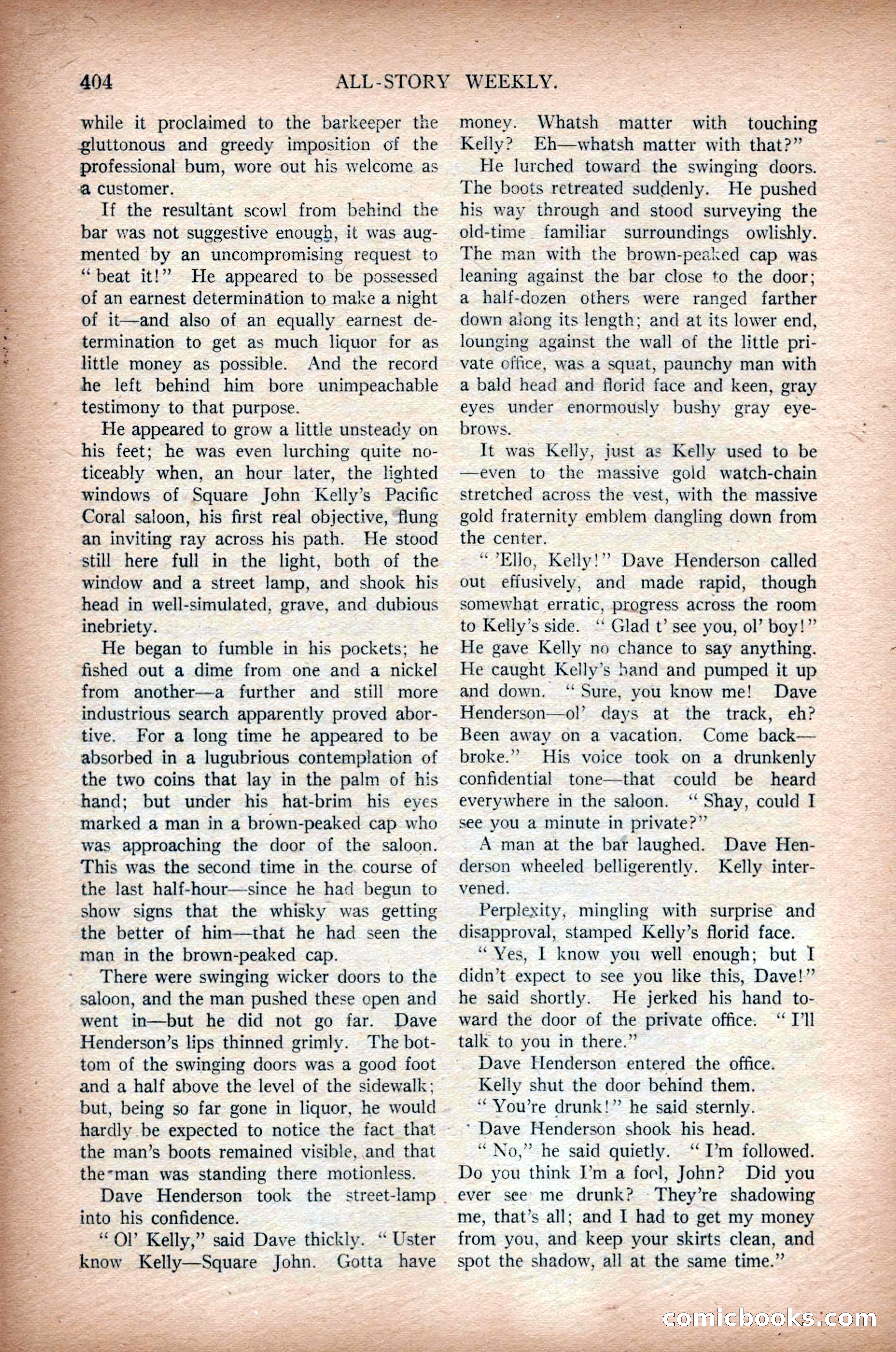All-Story Weekly, March 1, 1919 — page 62 of 192