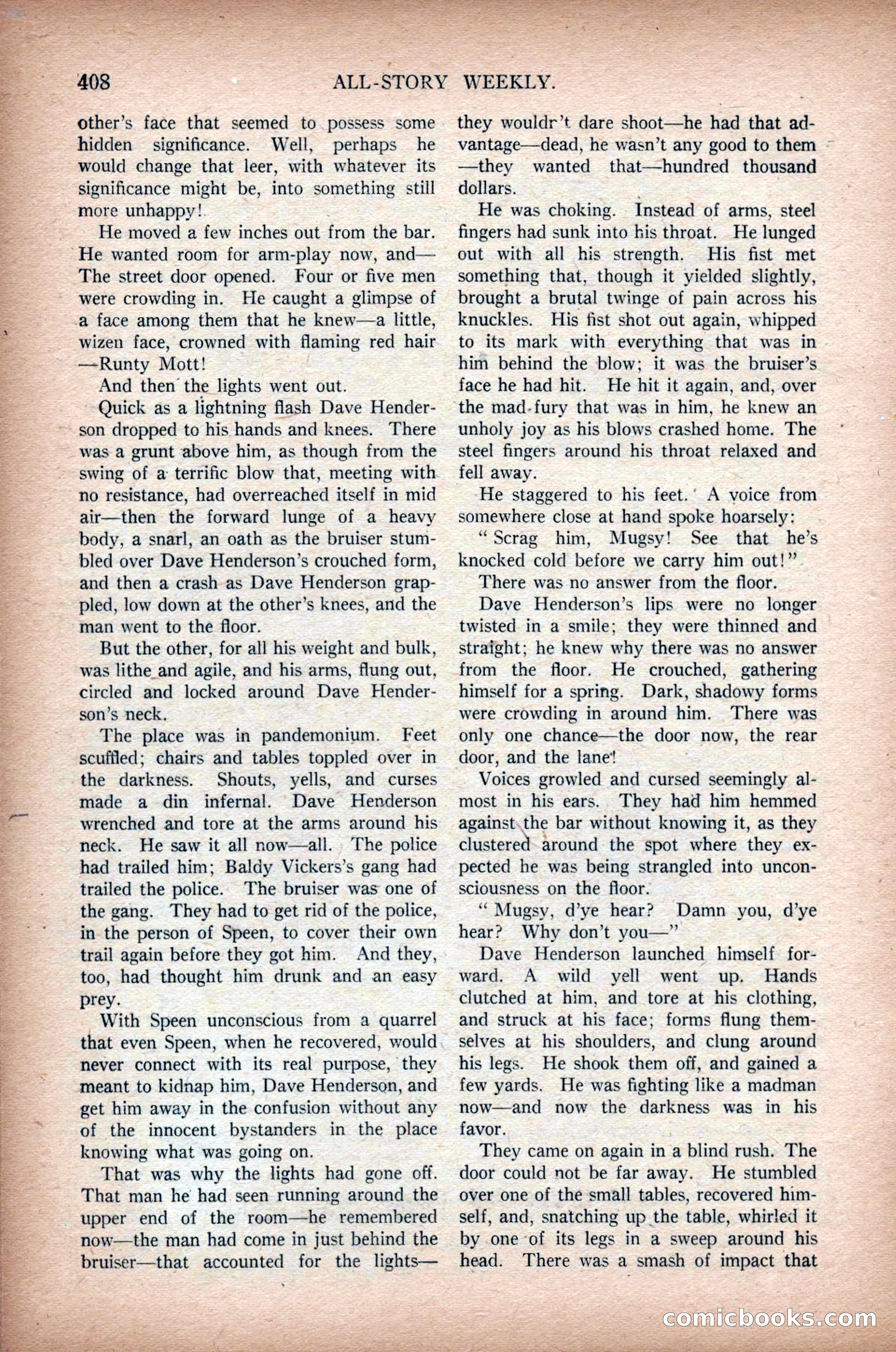 All-Story Weekly, March 1, 1919 — page 66 of 192