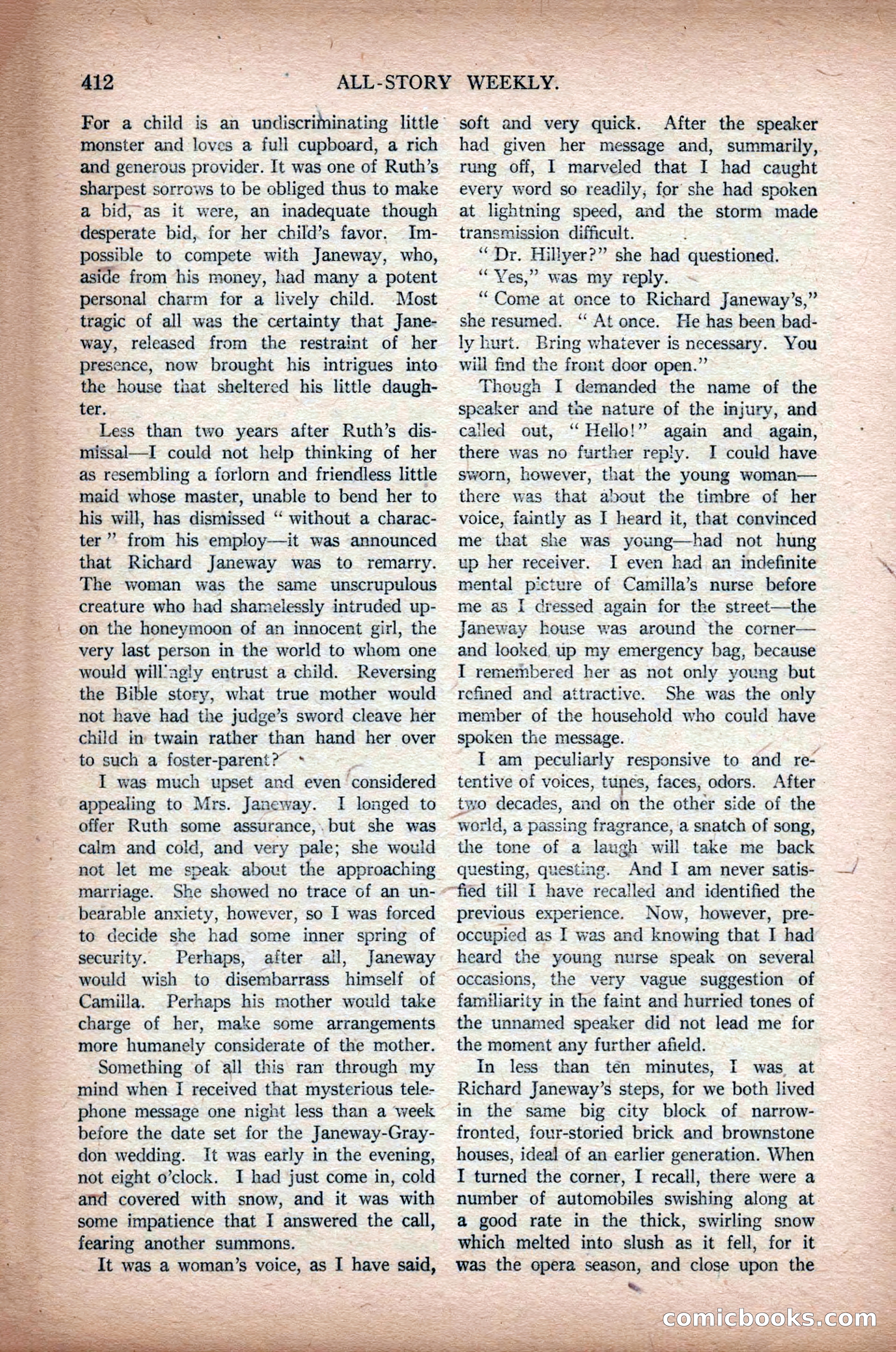 All-Story Weekly, March 1, 1919 — page 70 of 192
