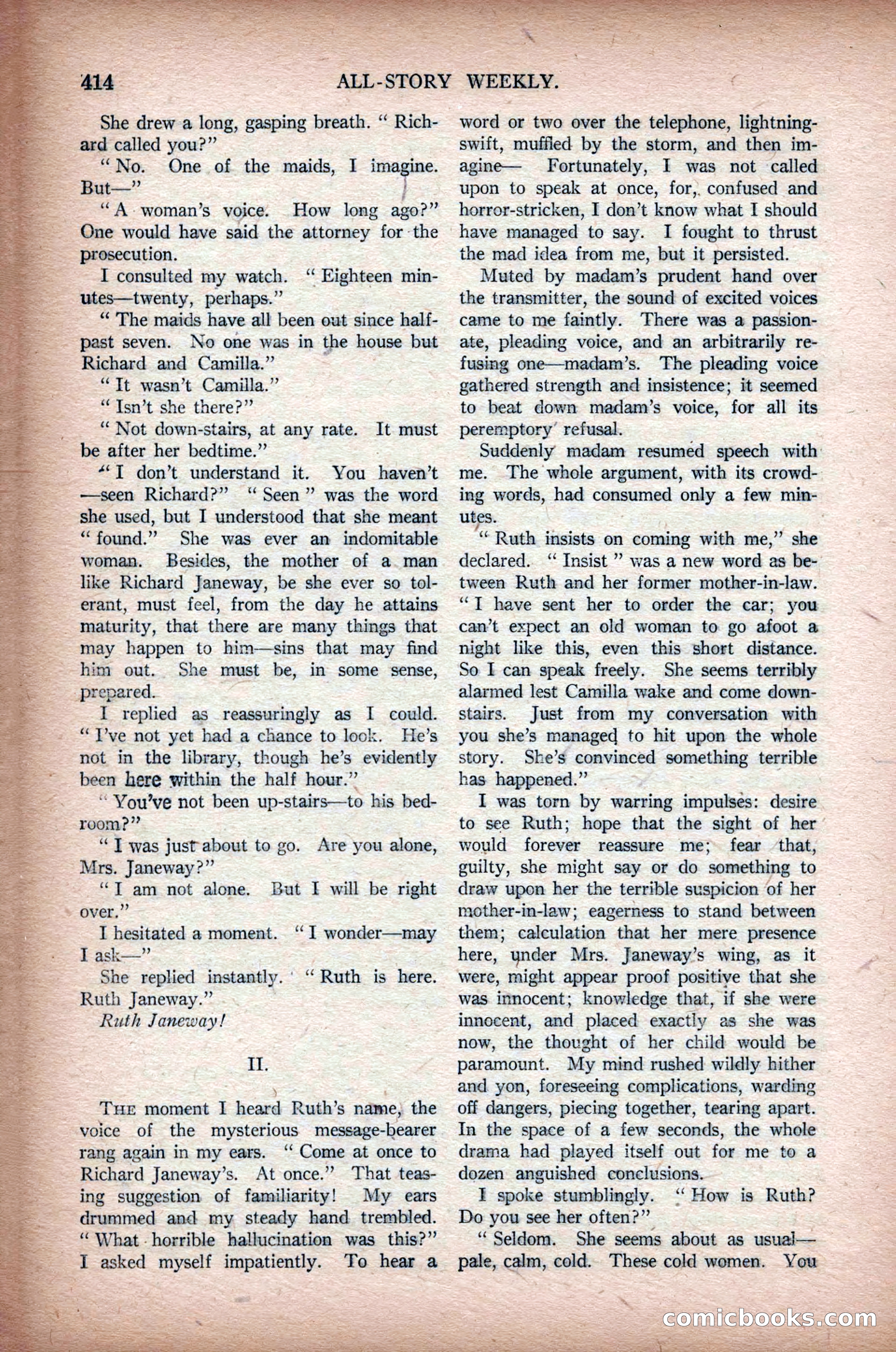 All-Story Weekly, March 1, 1919 — page 72 of 192