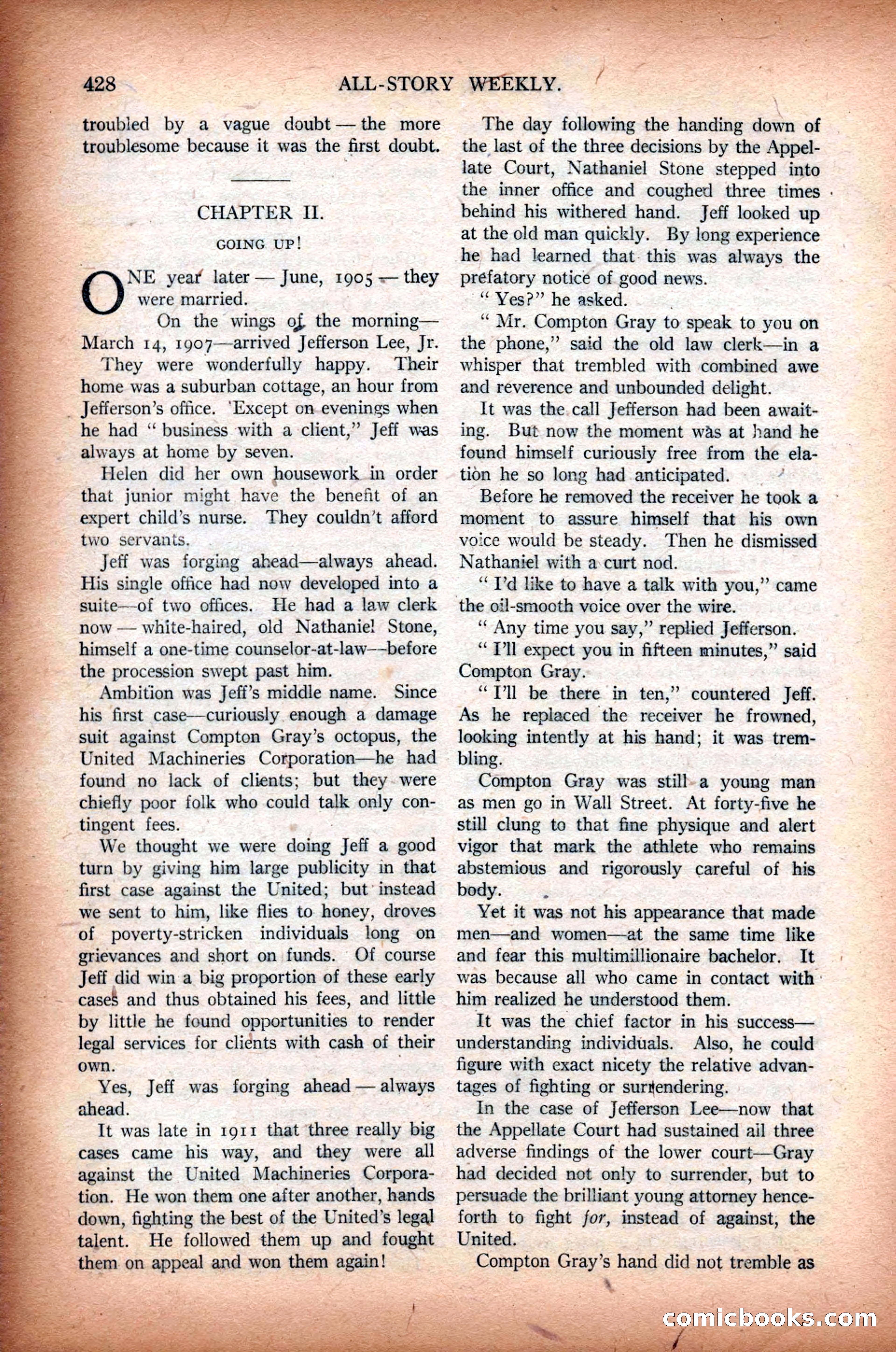 All-Story Weekly, March 1, 1919 — page 86 of 192