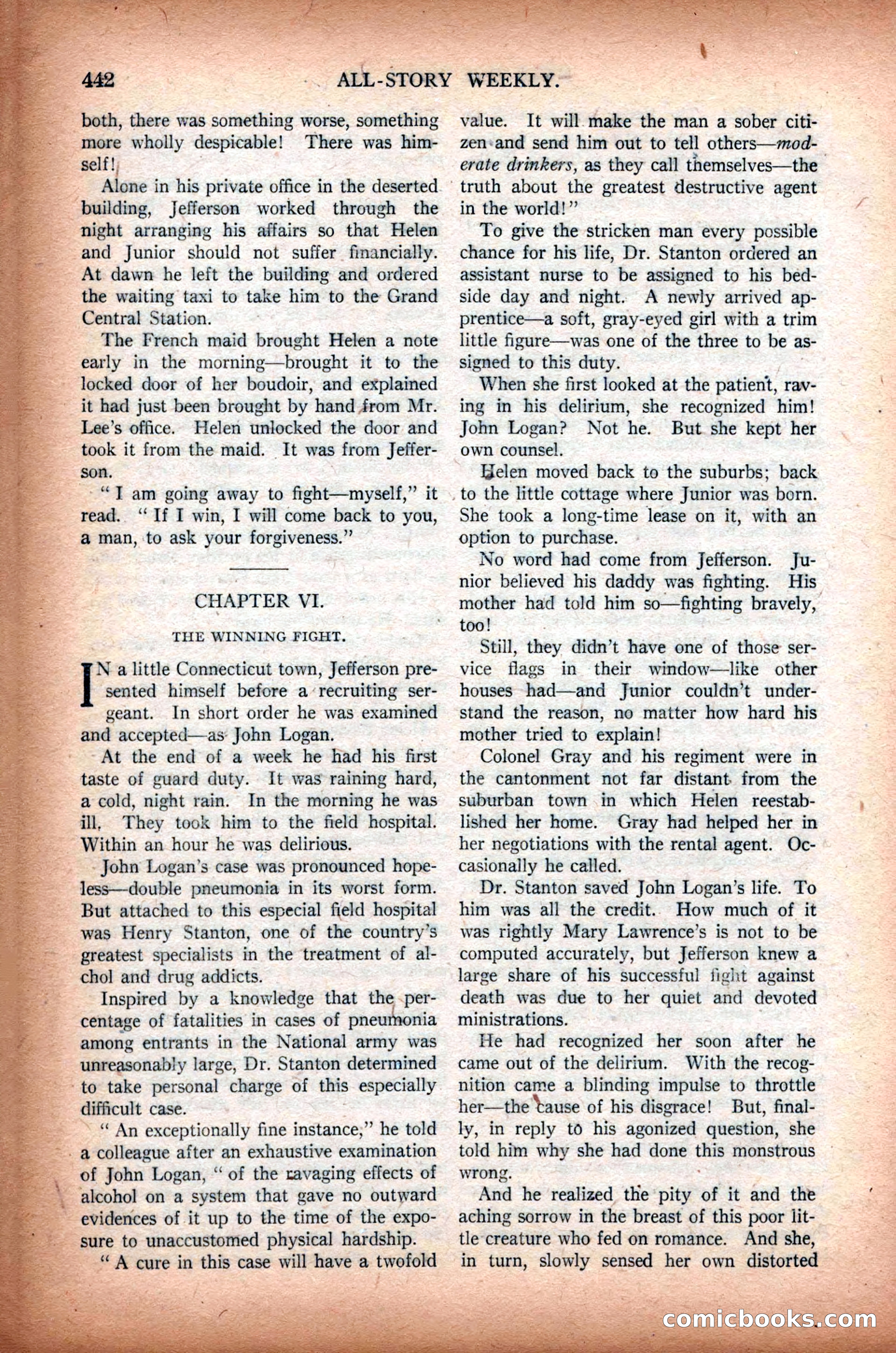 All-Story Weekly, March 1, 1919 — page 100 of 192