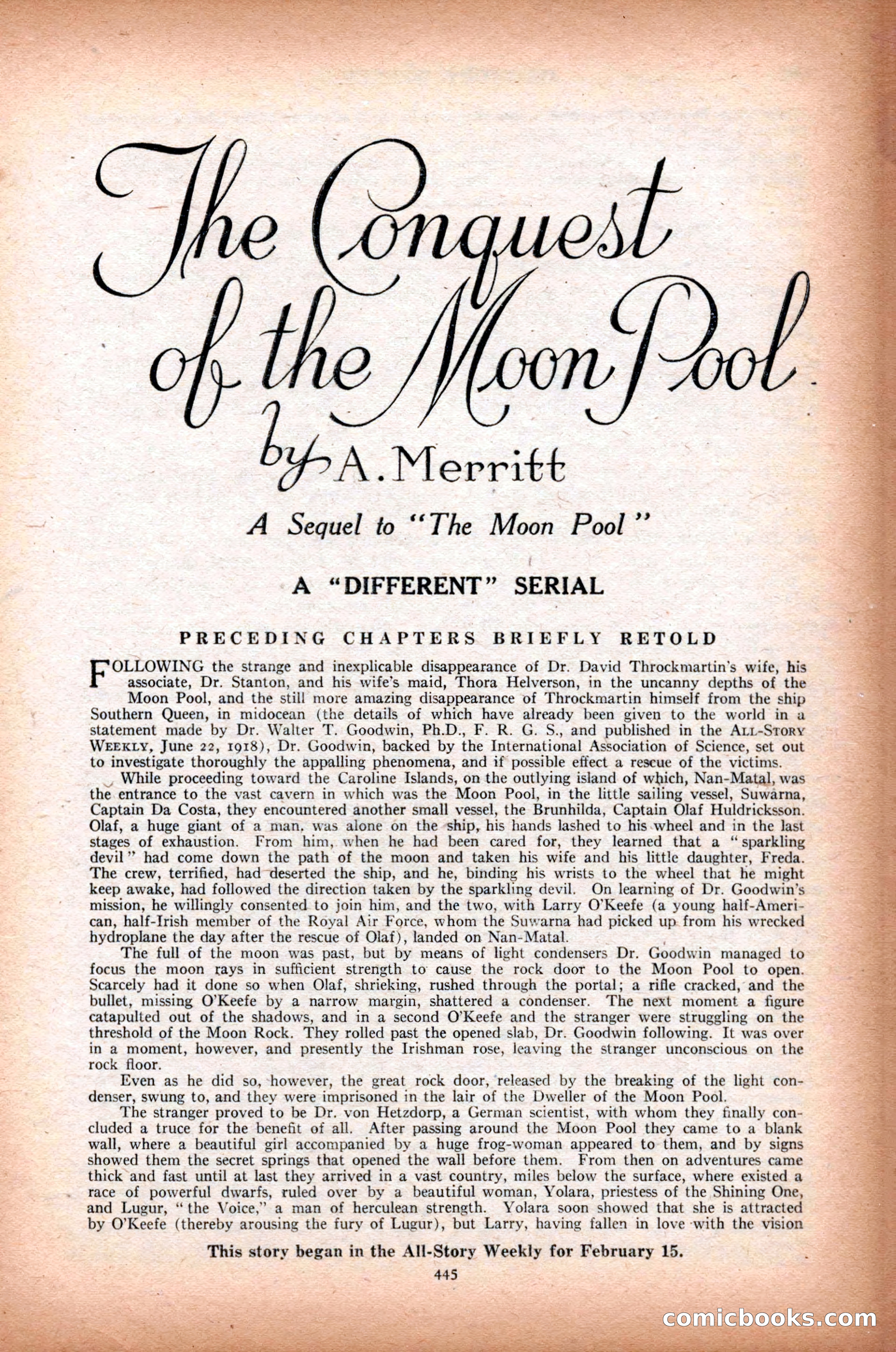 All-Story Weekly, March 1, 1919 — page 103 of 192