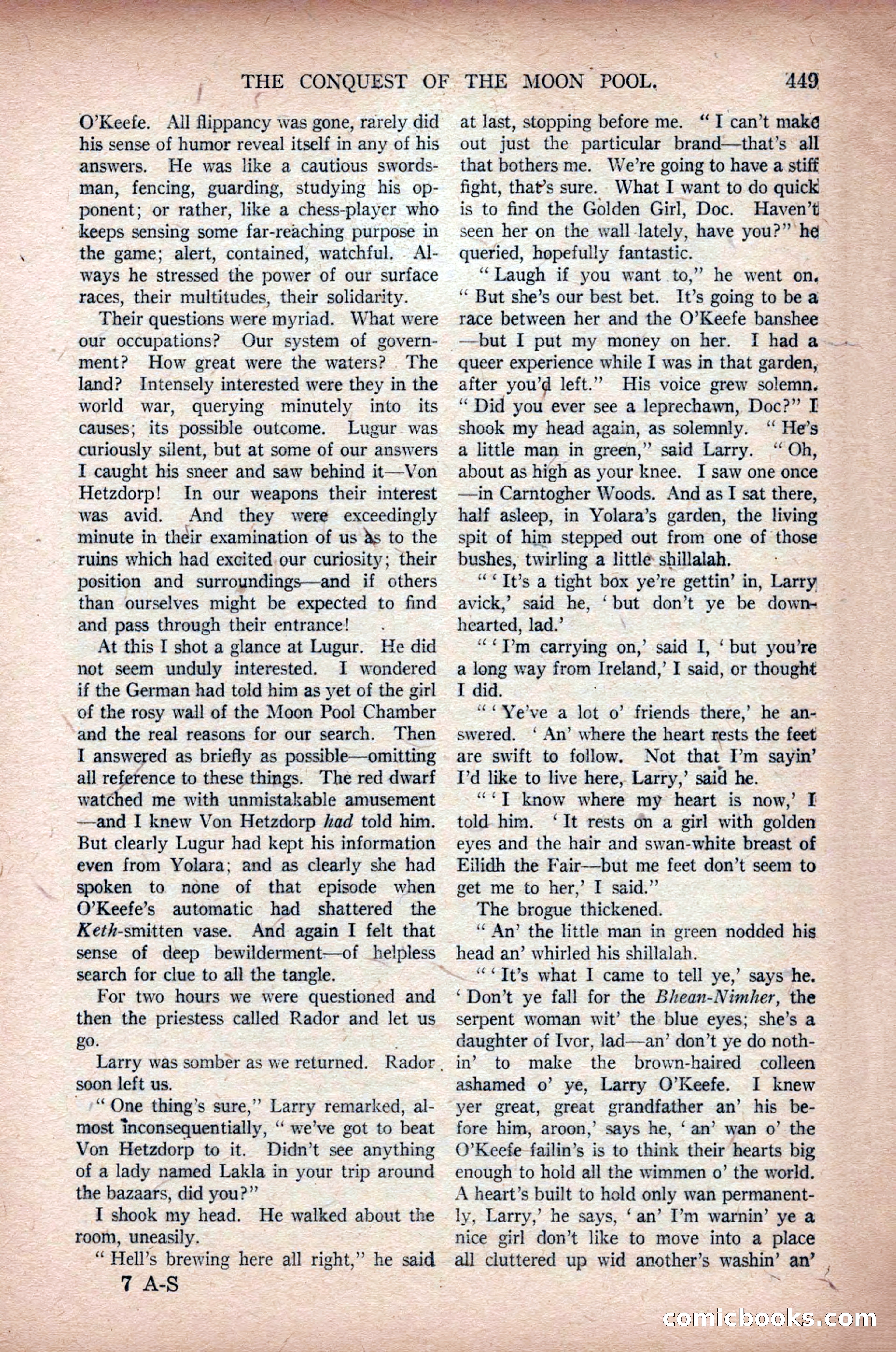 All-Story Weekly, March 1, 1919 — page 107 of 192