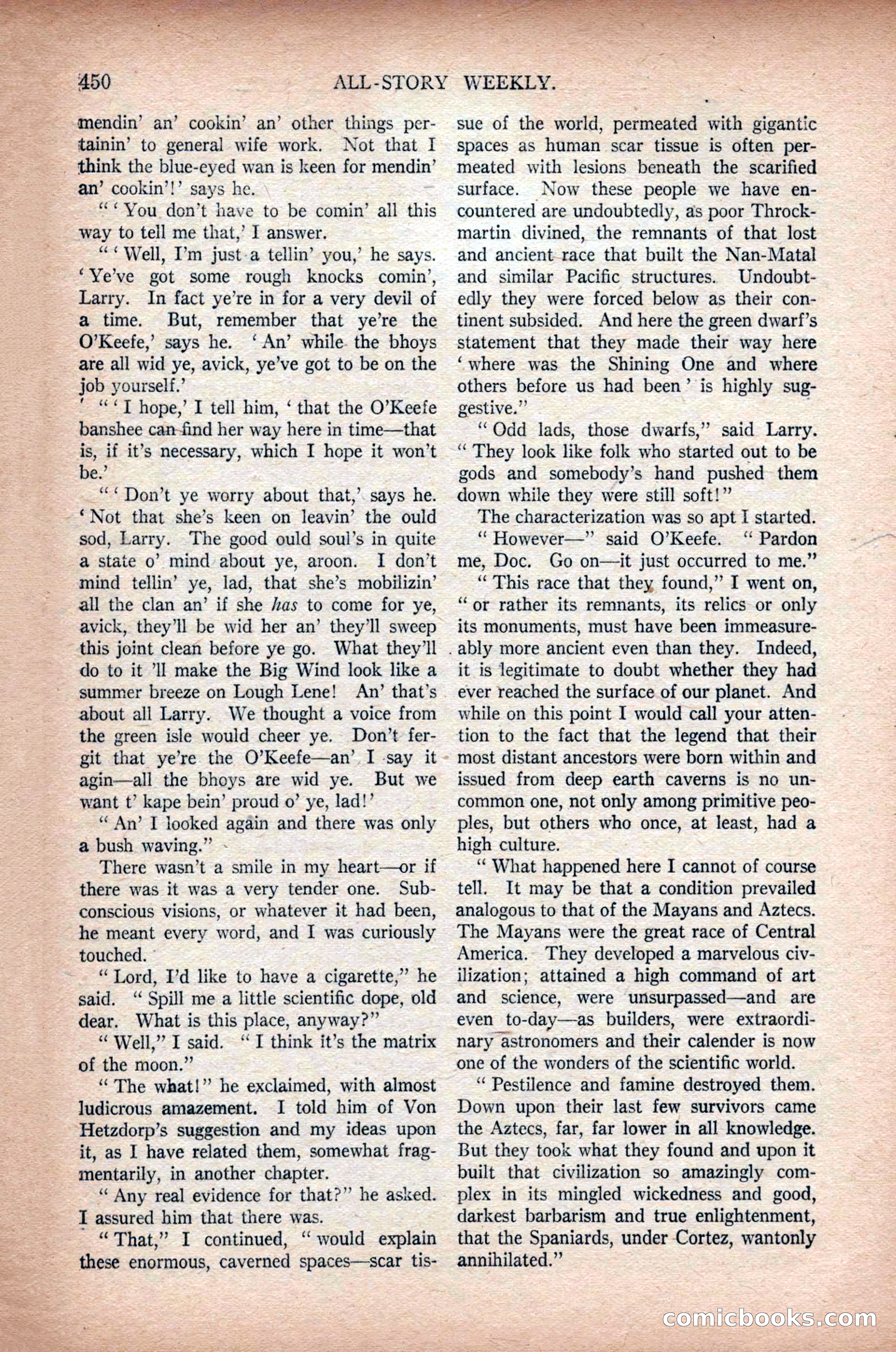 All-Story Weekly, March 1, 1919 — page 108 of 192