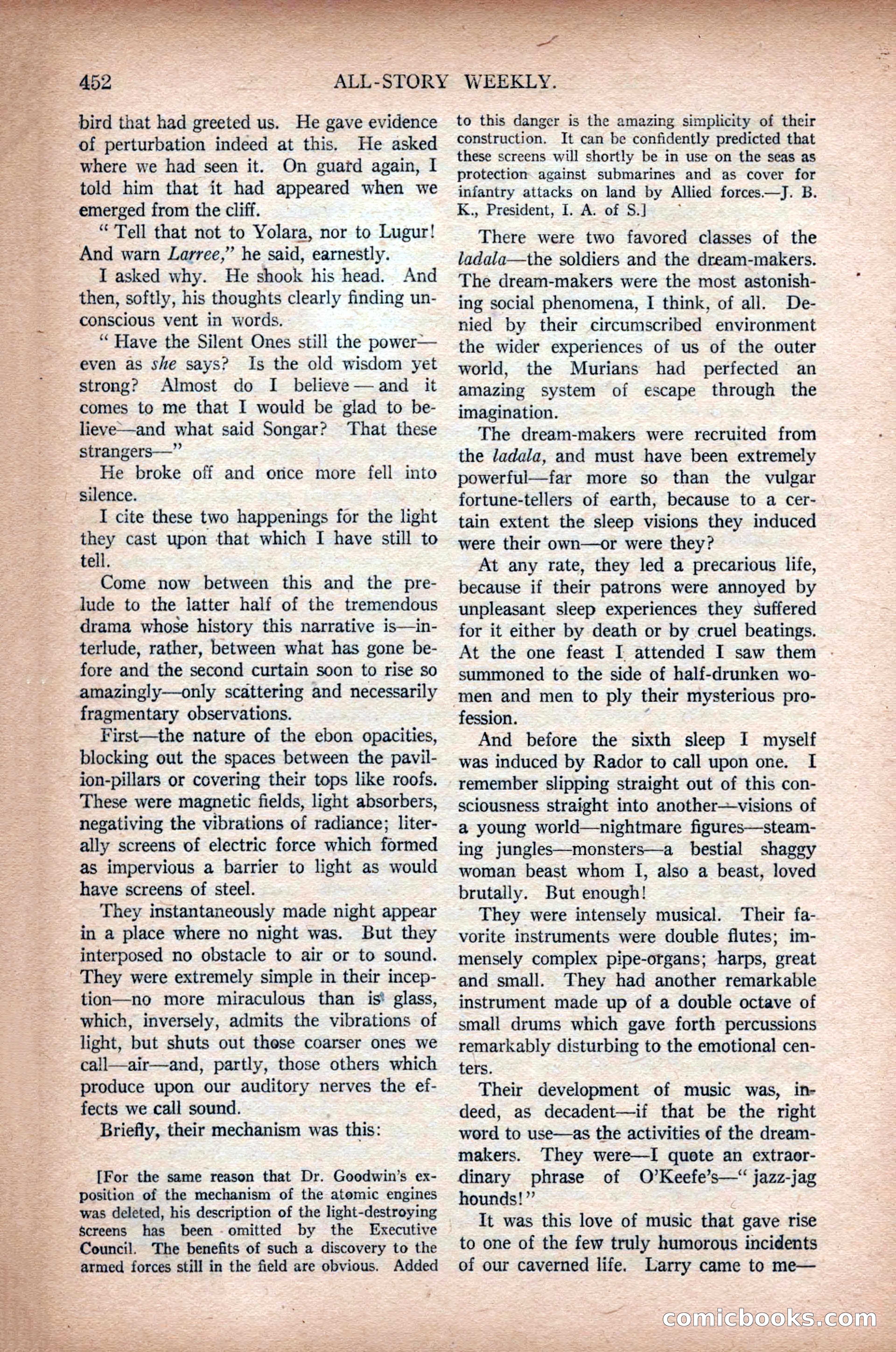 All-Story Weekly, March 1, 1919 — page 110 of 192