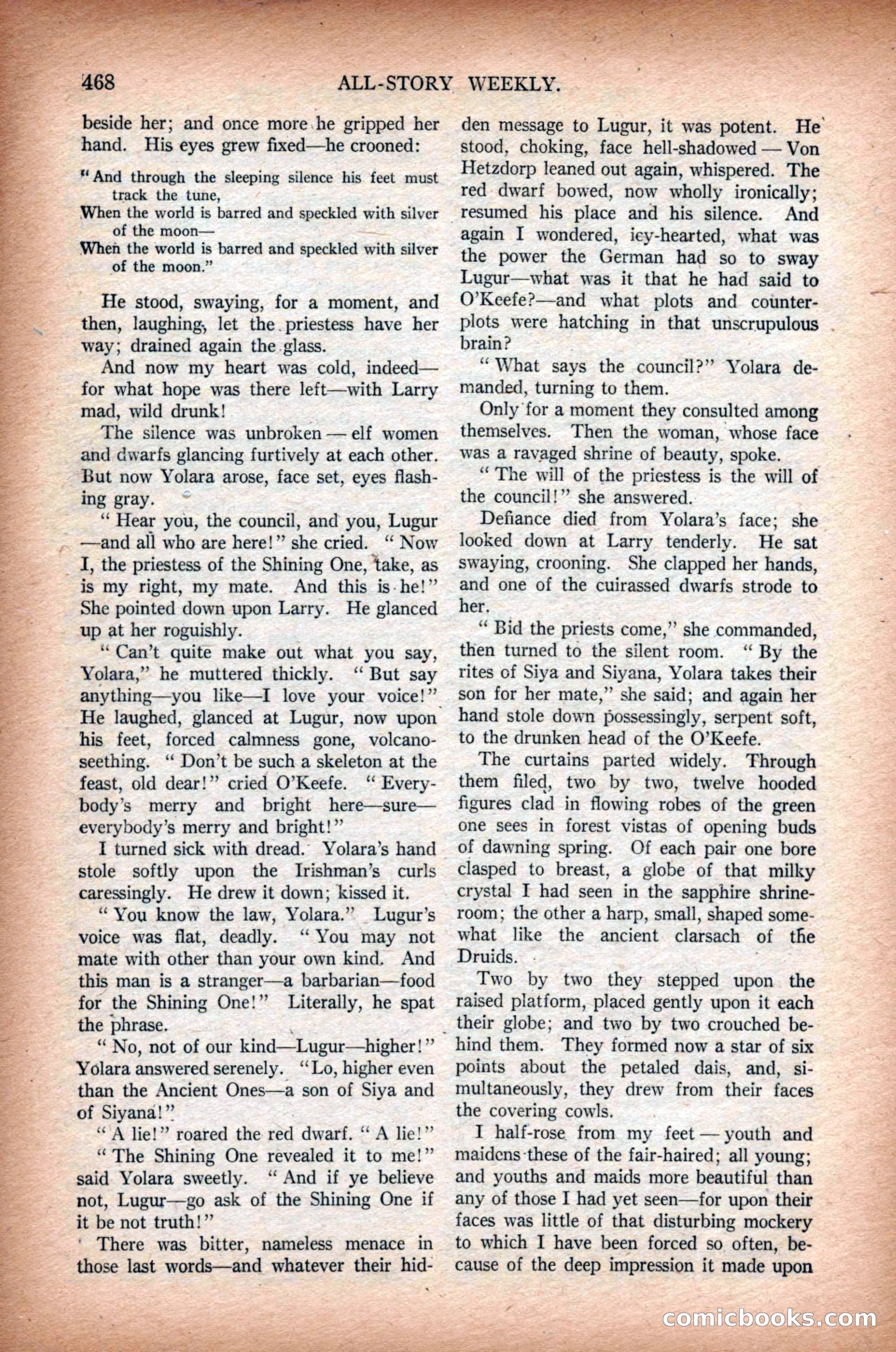 All-Story Weekly, March 1, 1919 — page 126 of 192