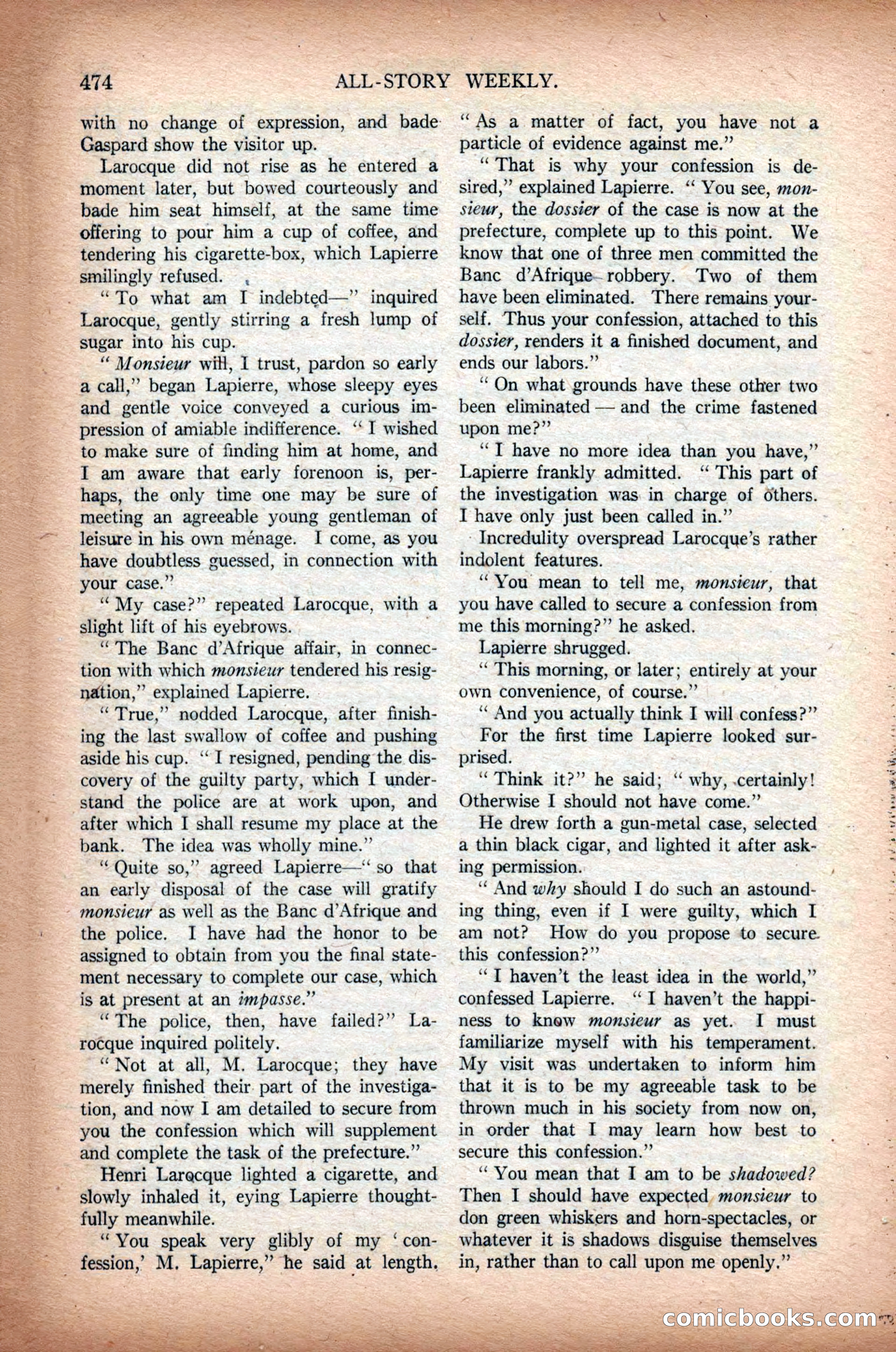 All-Story Weekly, March 1, 1919 — page 132 of 192