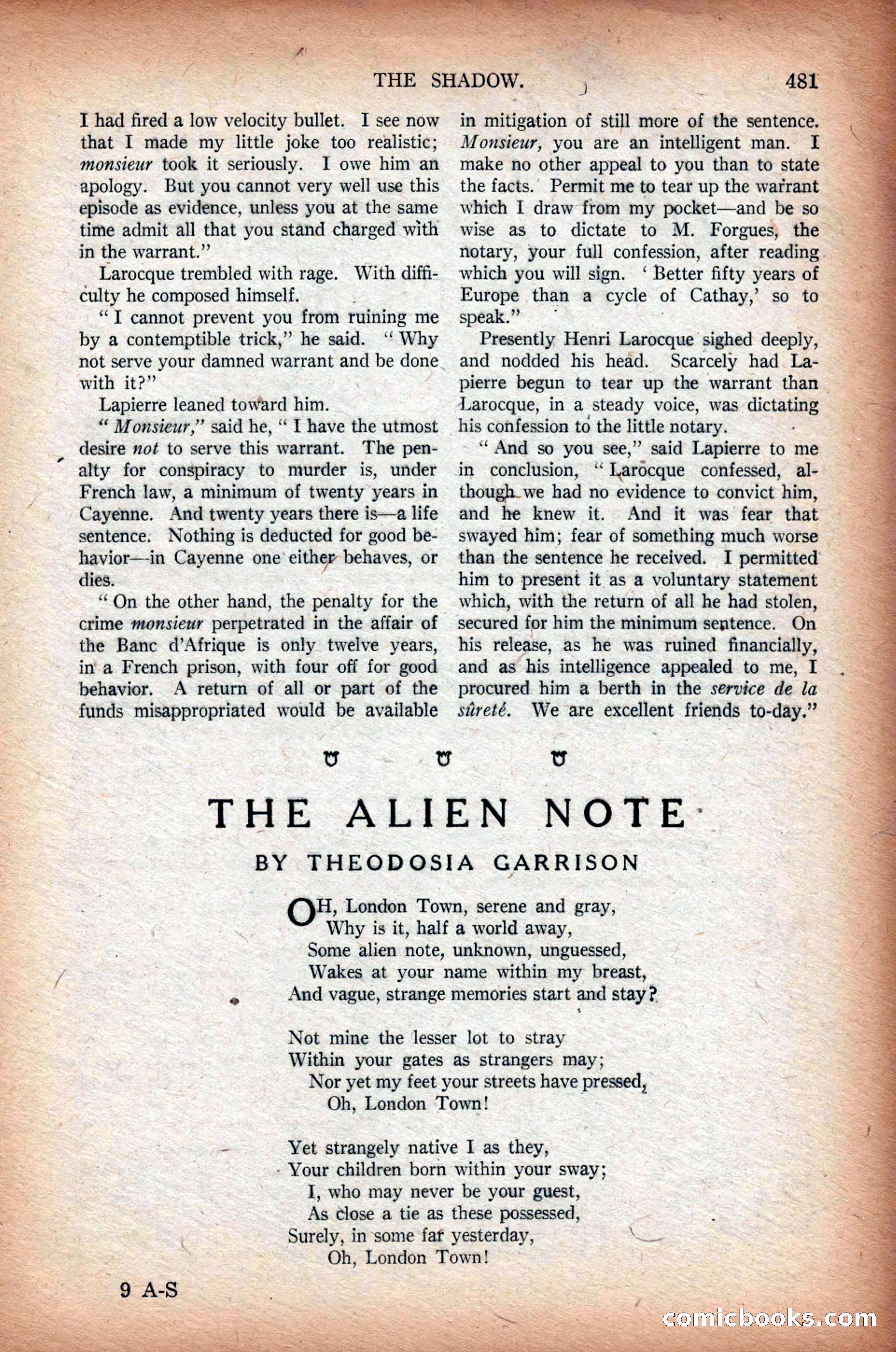 All-Story Weekly, March 1, 1919 — page 139 of 192
