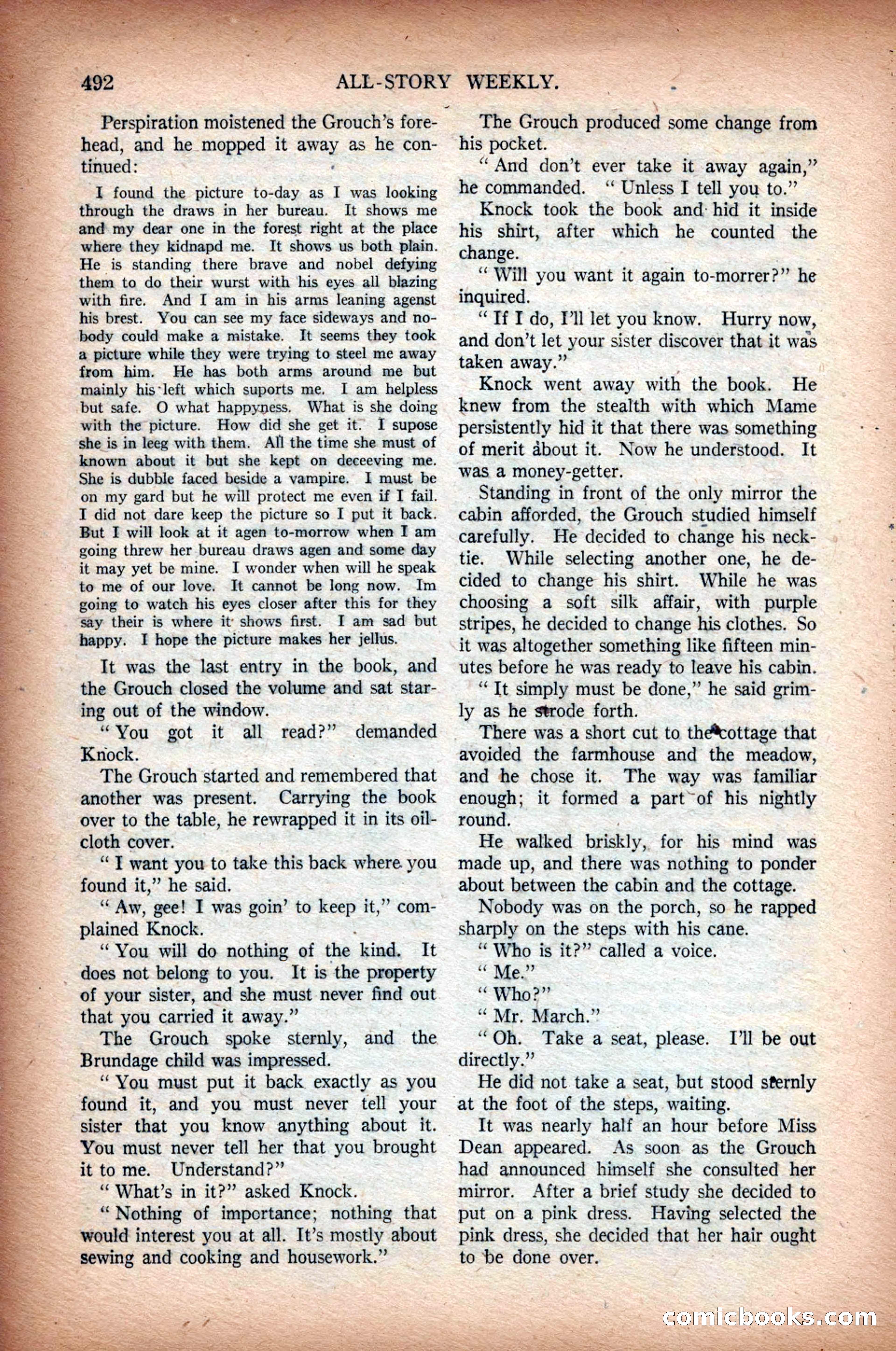 All-Story Weekly, March 1, 1919 — page 150 of 192