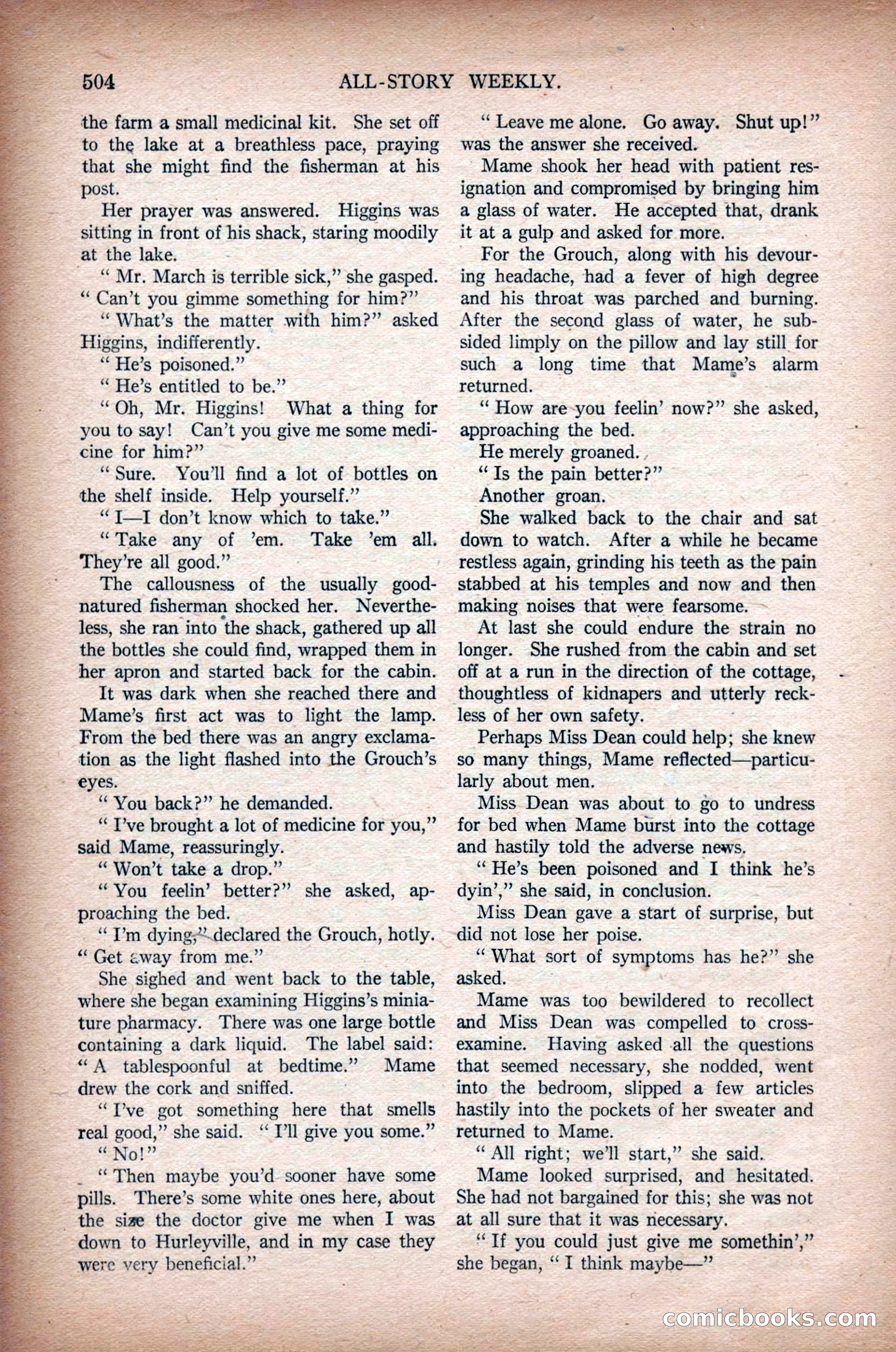 All-Story Weekly, March 1, 1919 — page 162 of 192