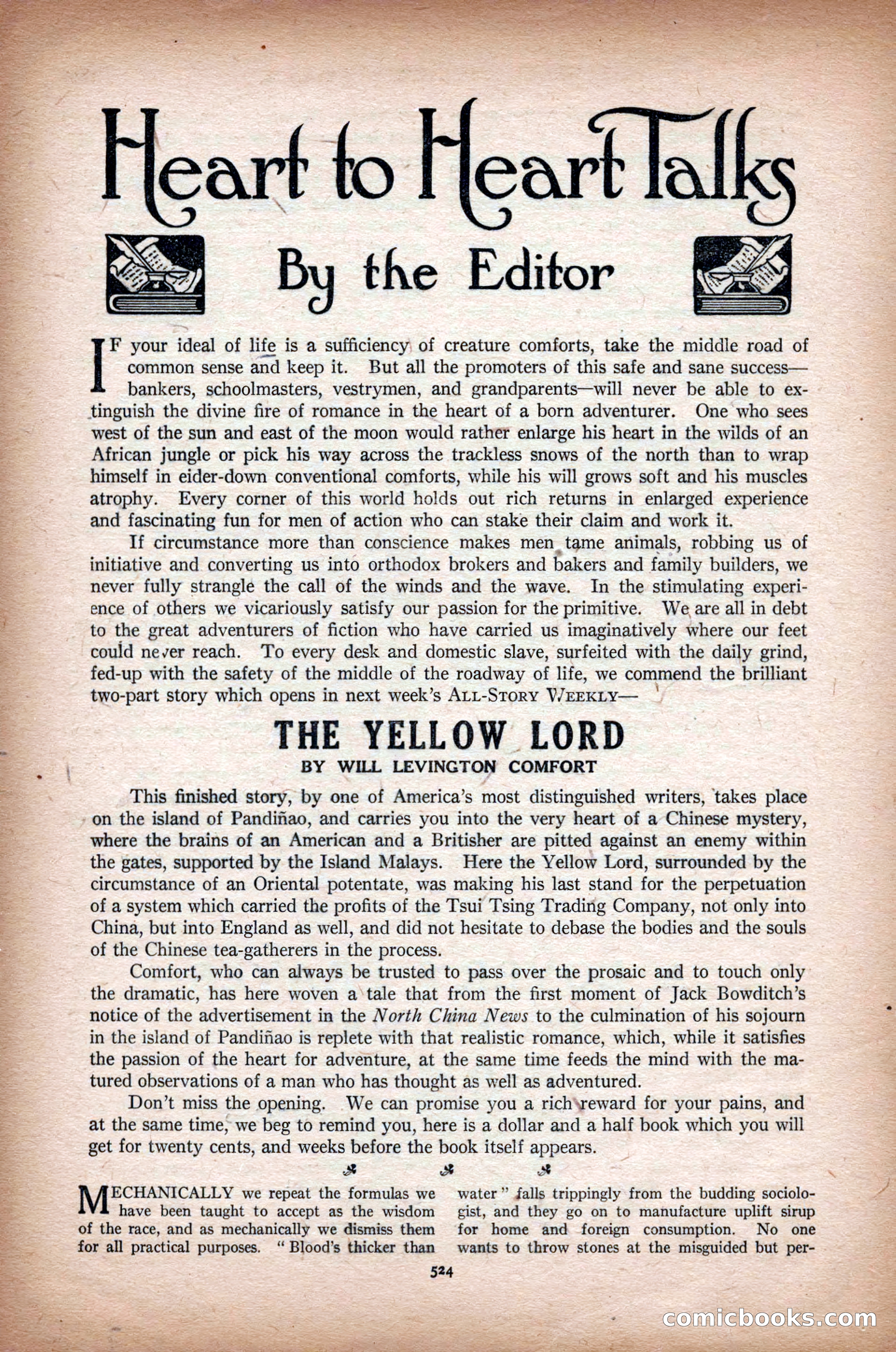 All-Story Weekly, March 1, 1919 — page 182 of 192