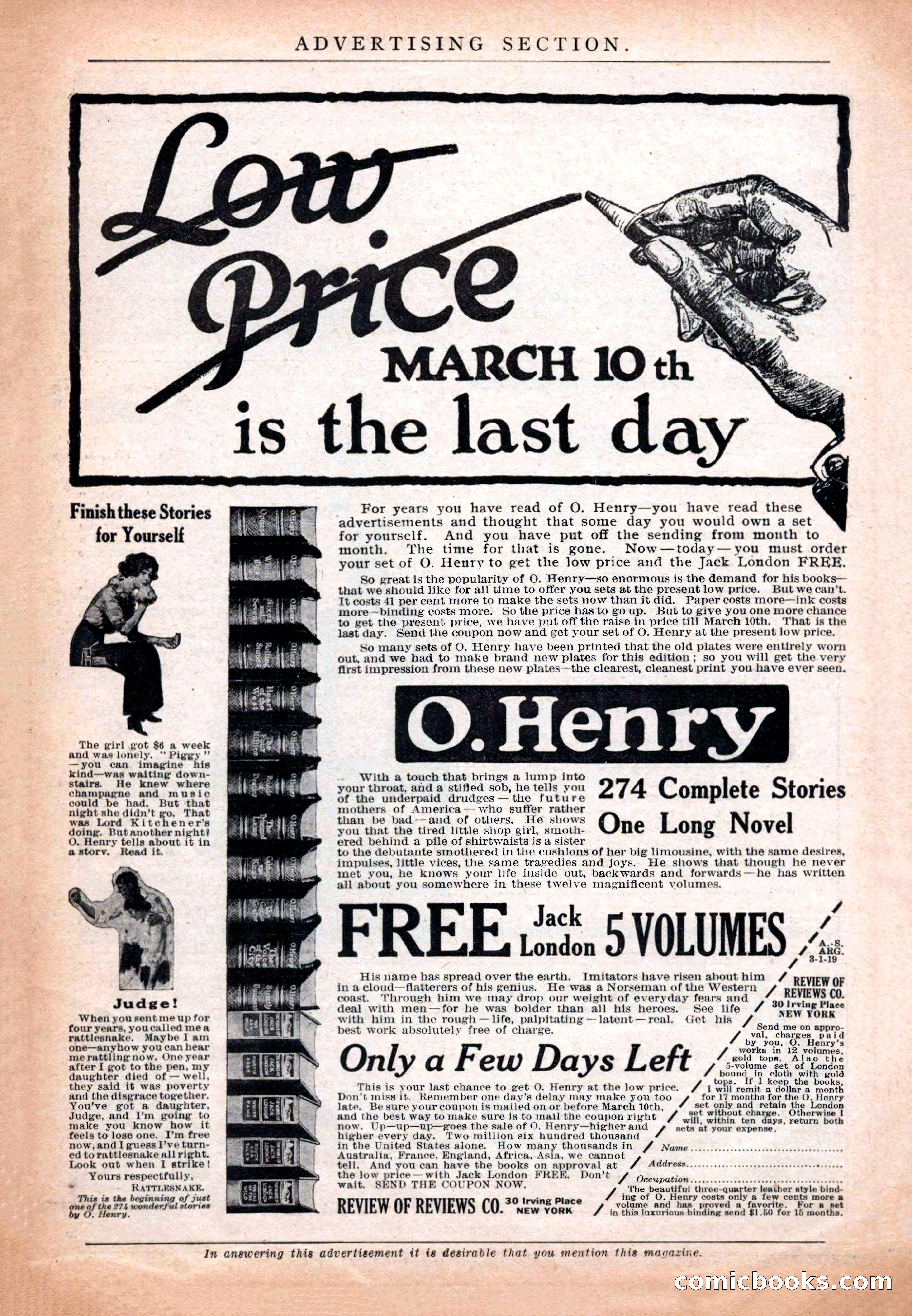All-Story Weekly, March 1, 1919 — page 187 of 192