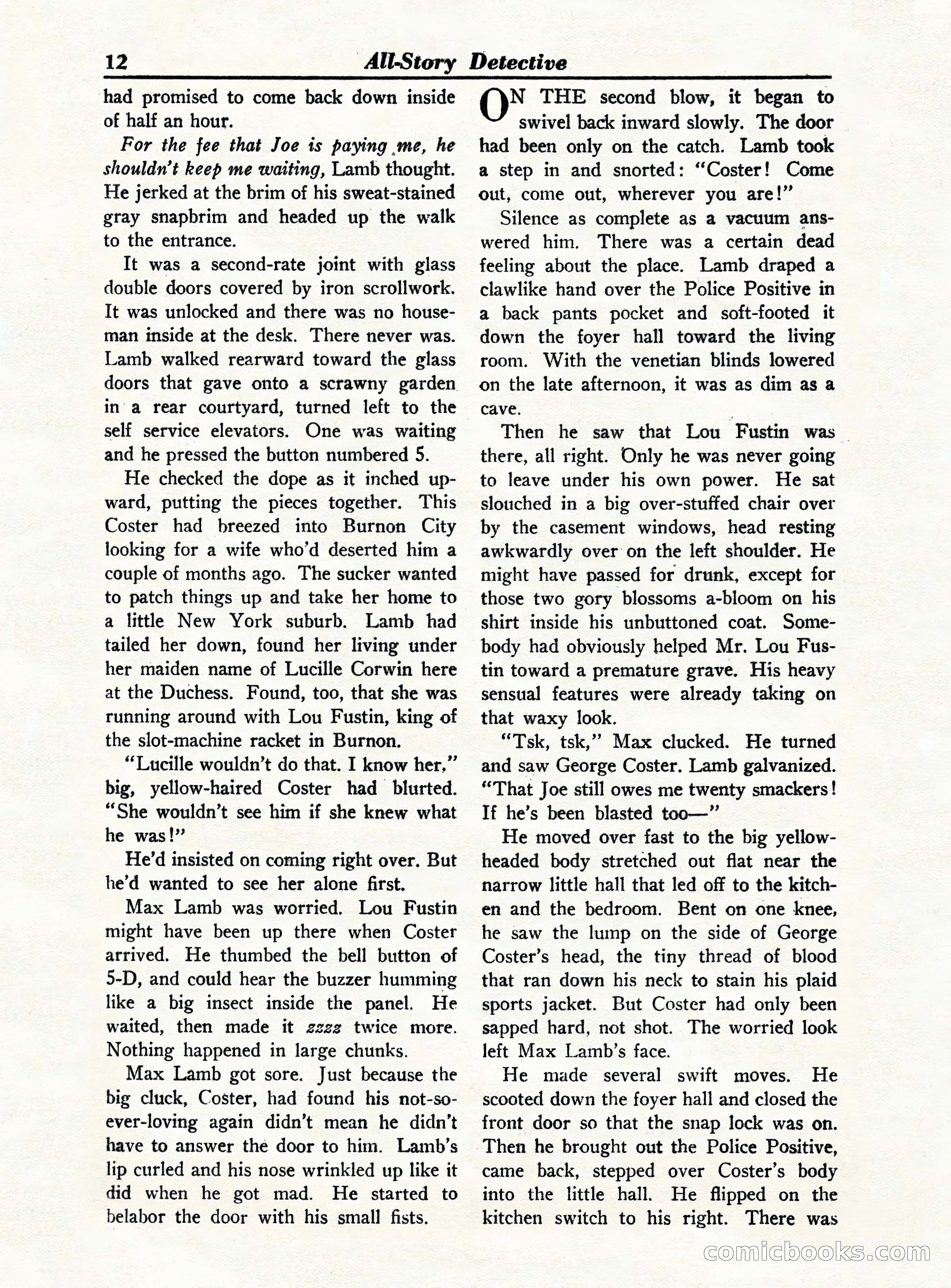 All-Story Detective, October 1949 — page 12 of 132