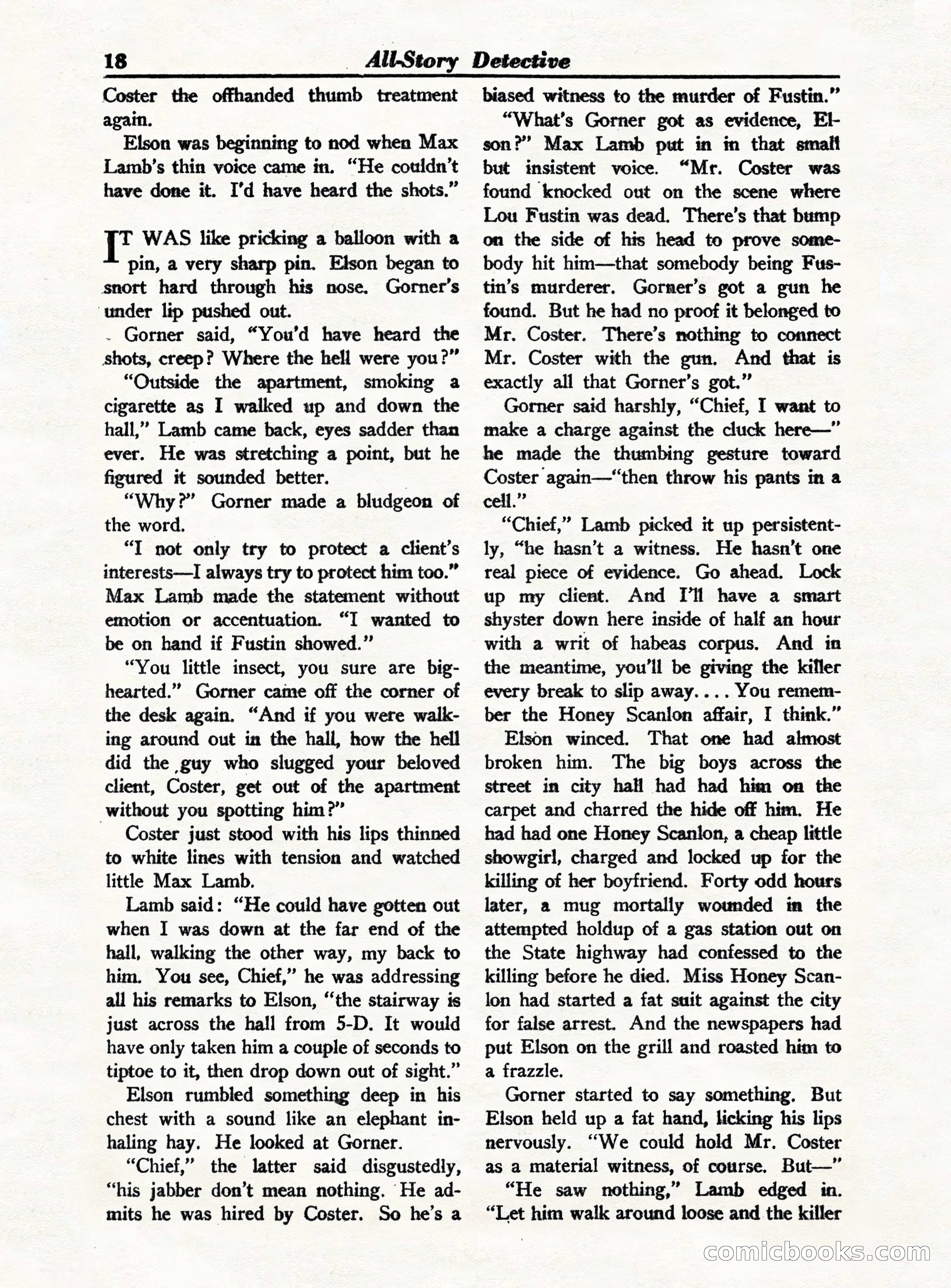 All-Story Detective, October 1949 — page 18 of 132