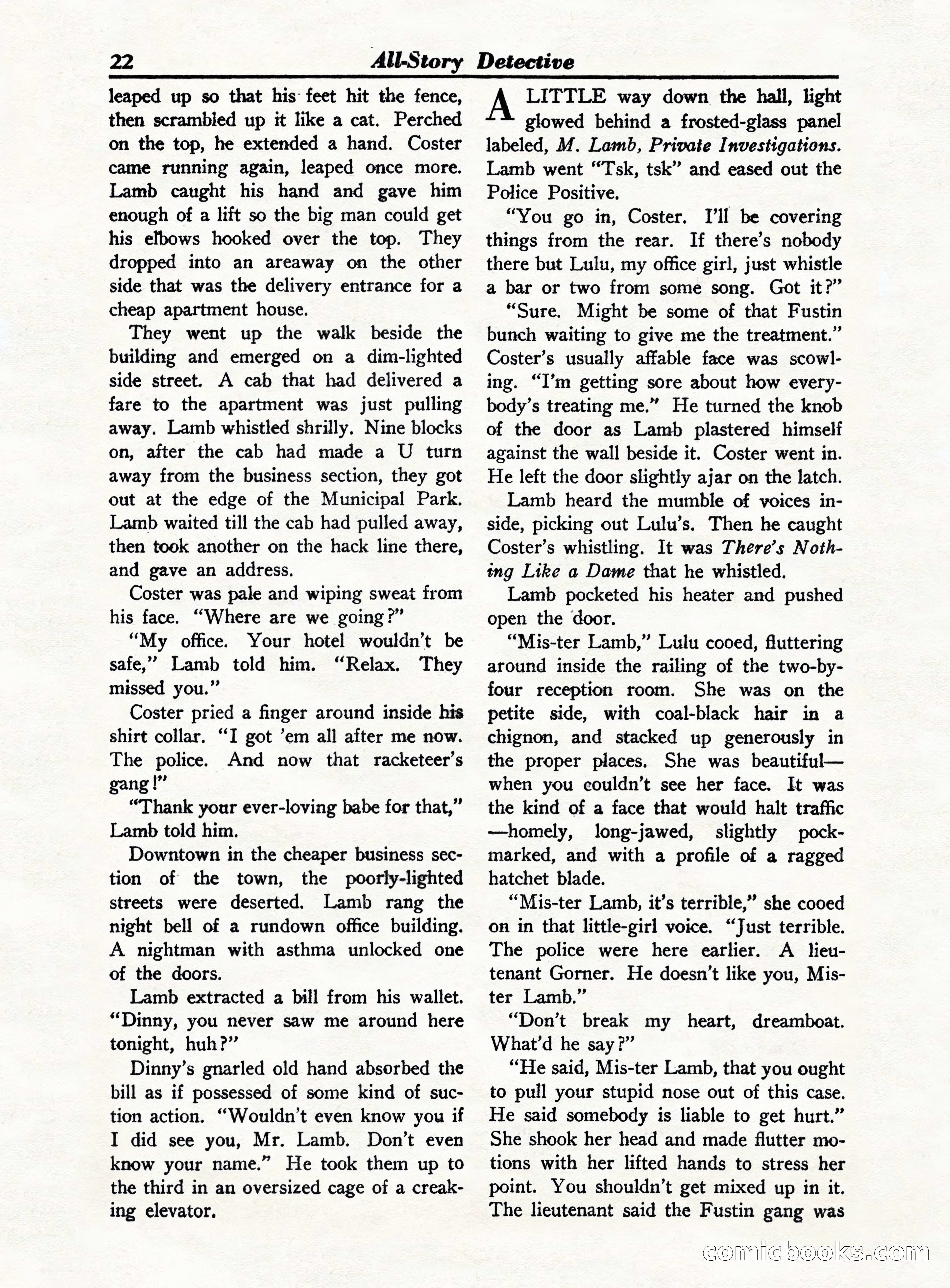 All-Story Detective, October 1949 — page 22 of 132