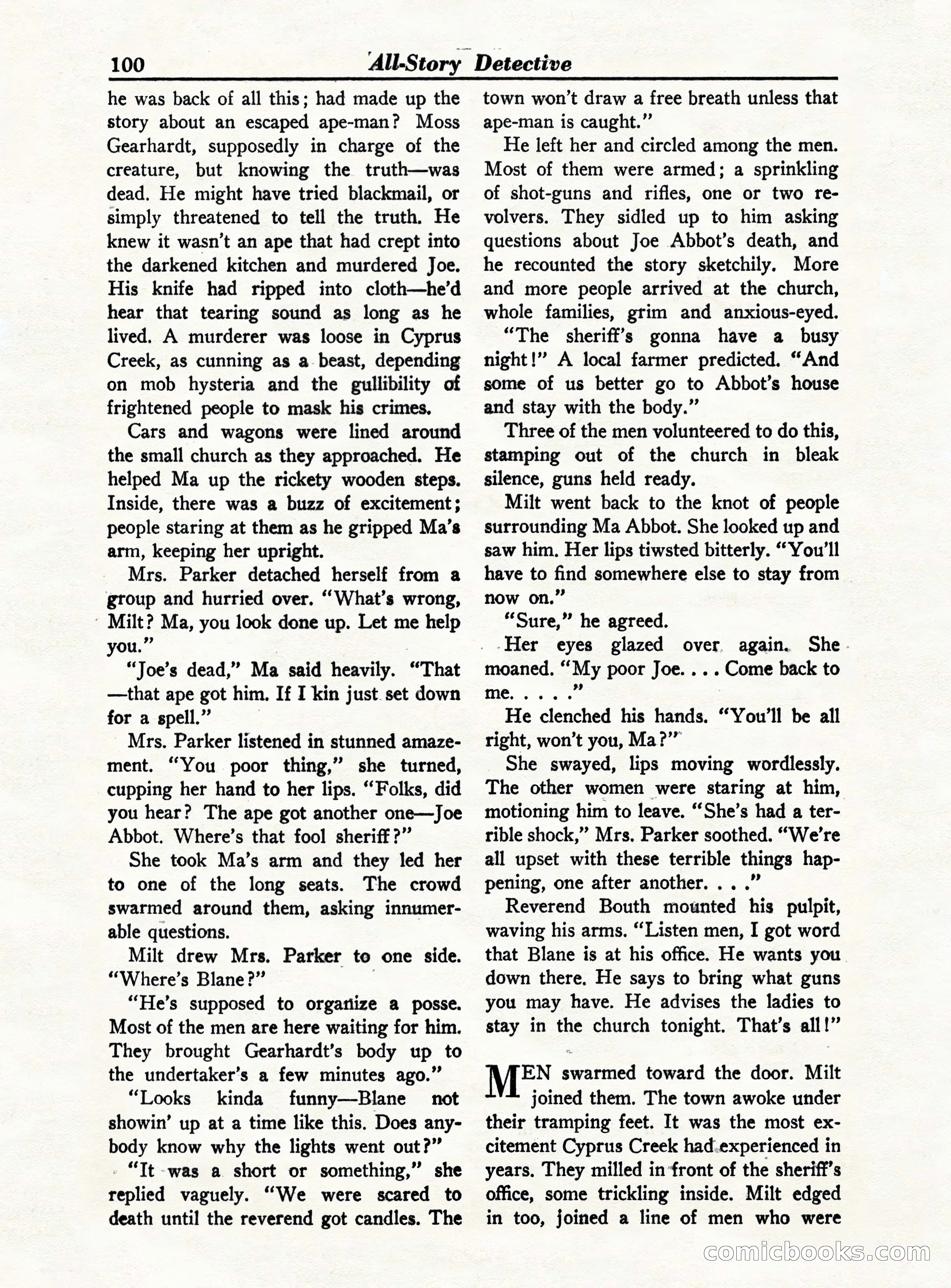 All-Story Detective, October 1949 — page 100 of 132