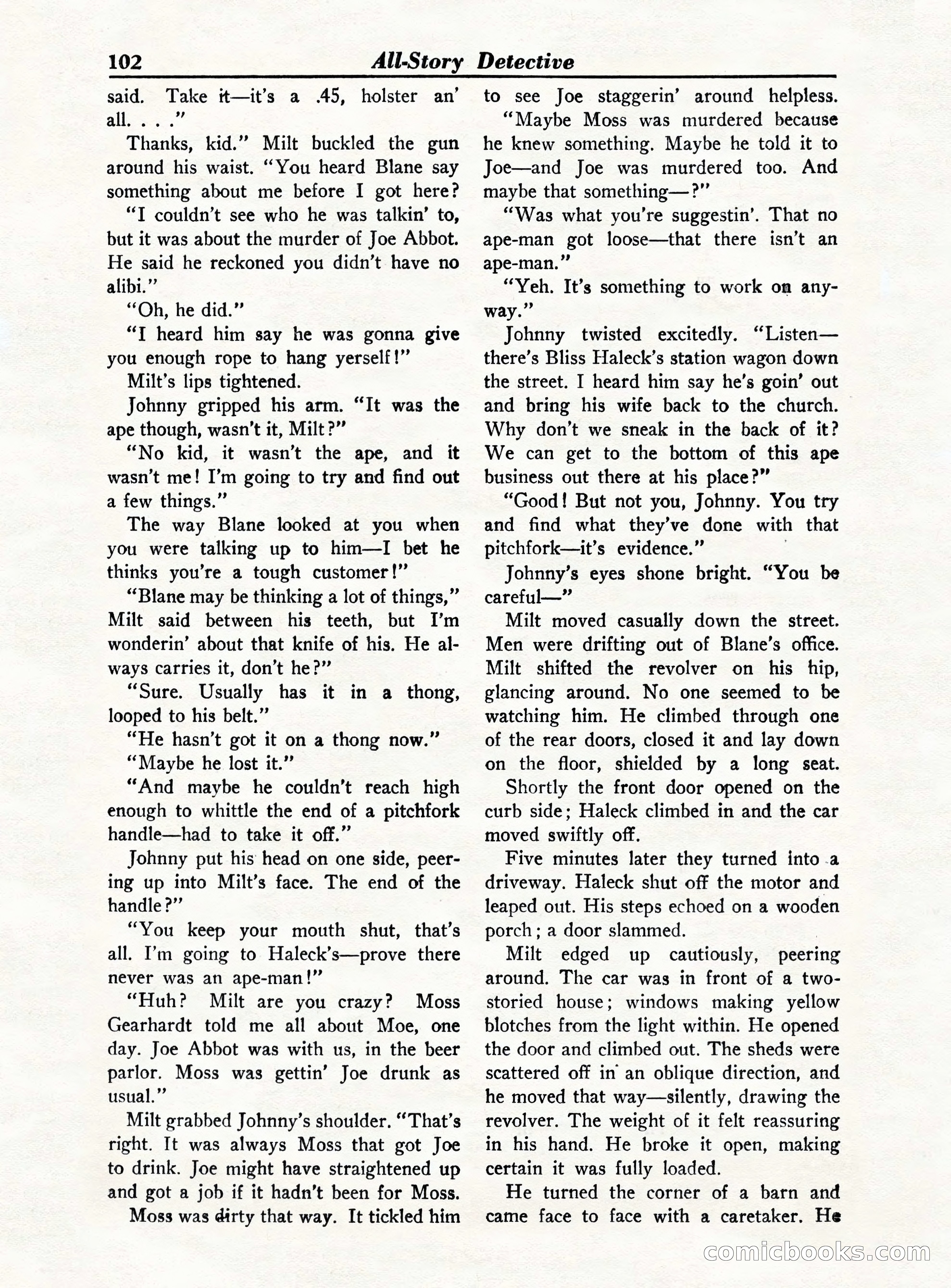 All-Story Detective, October 1949 — page 102 of 132