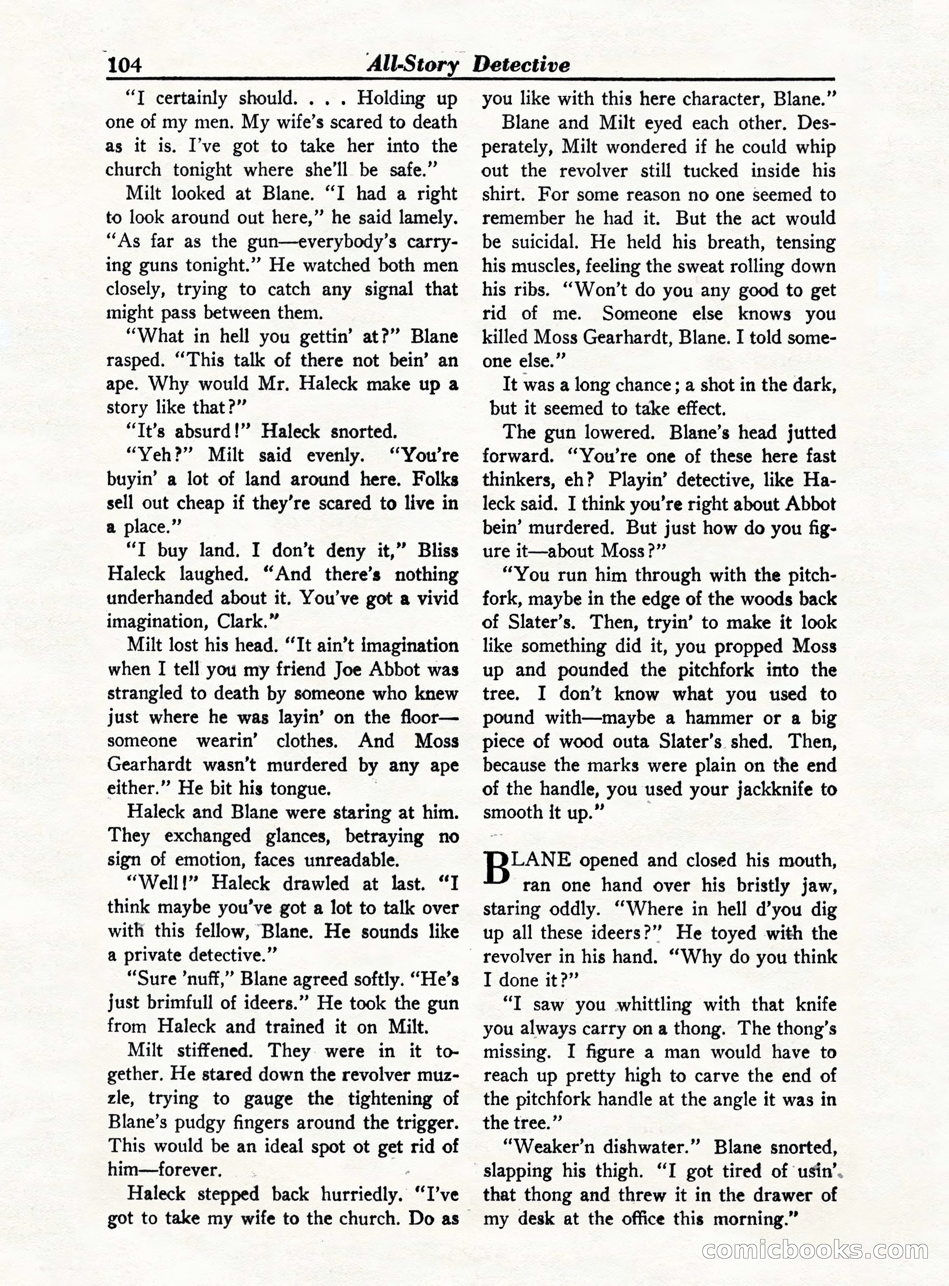 All-Story Detective, October 1949 — page 104 of 132