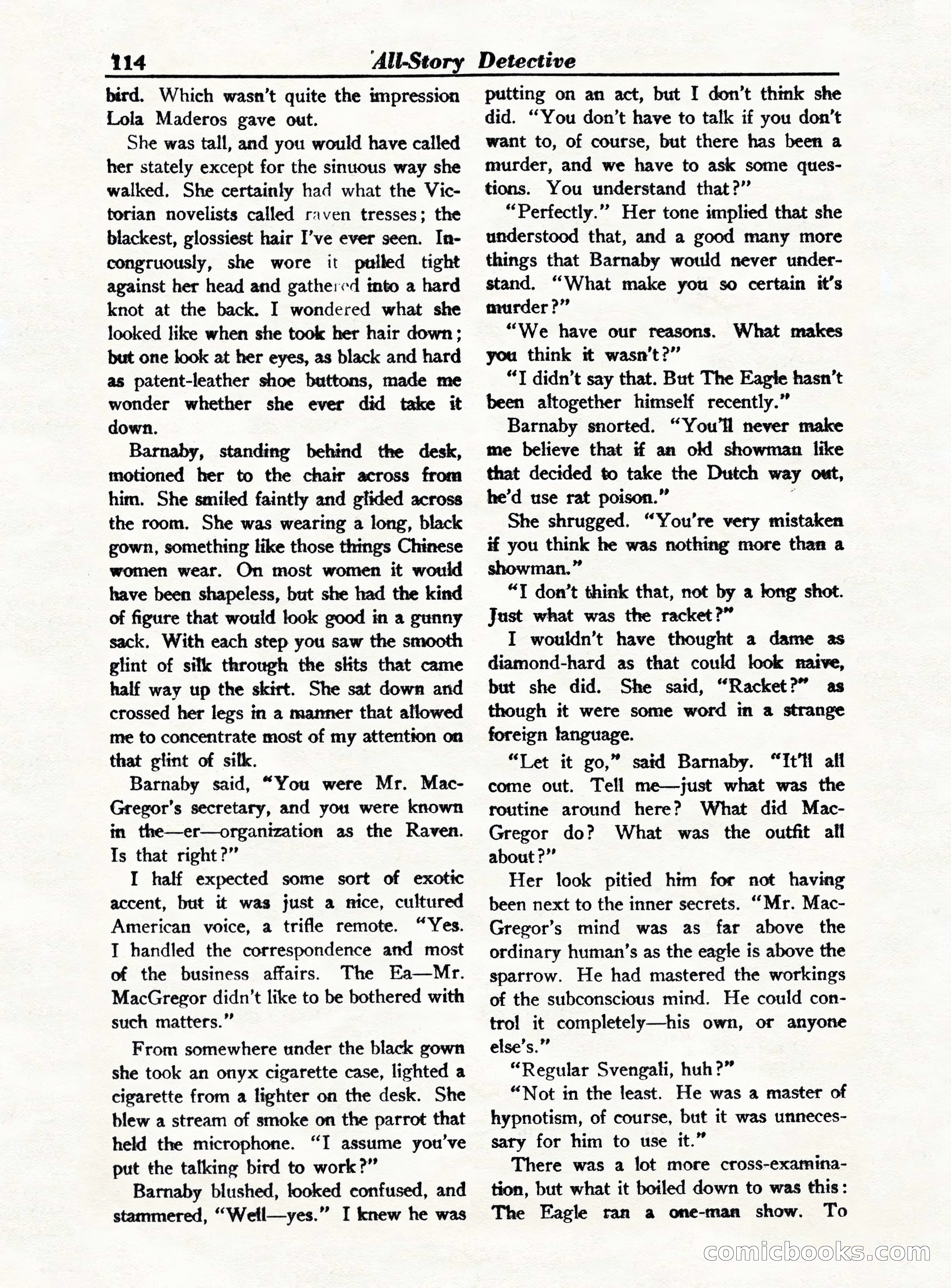 All-Story Detective, October 1949 — page 114 of 132