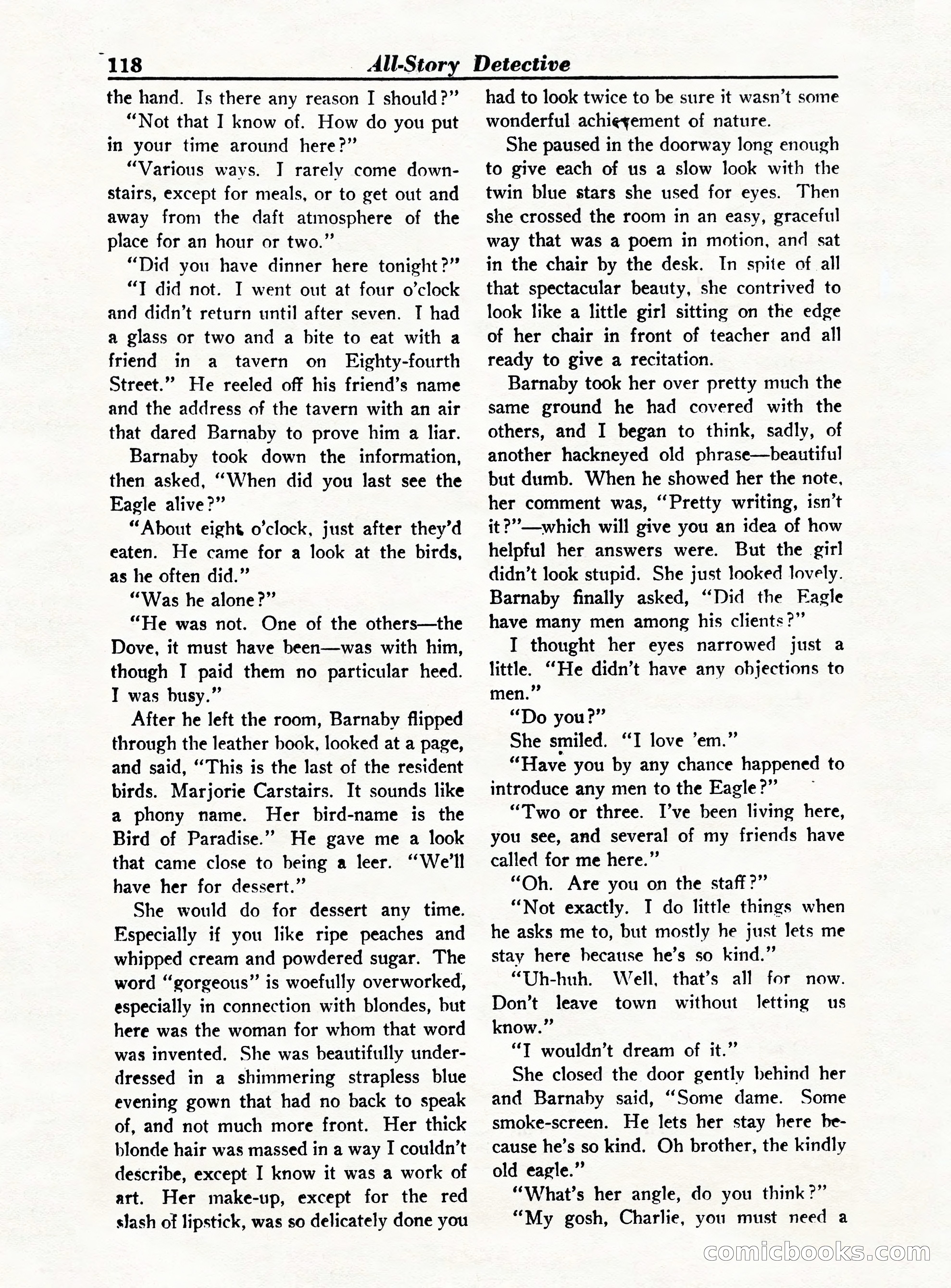 All-Story Detective, October 1949 — page 118 of 132