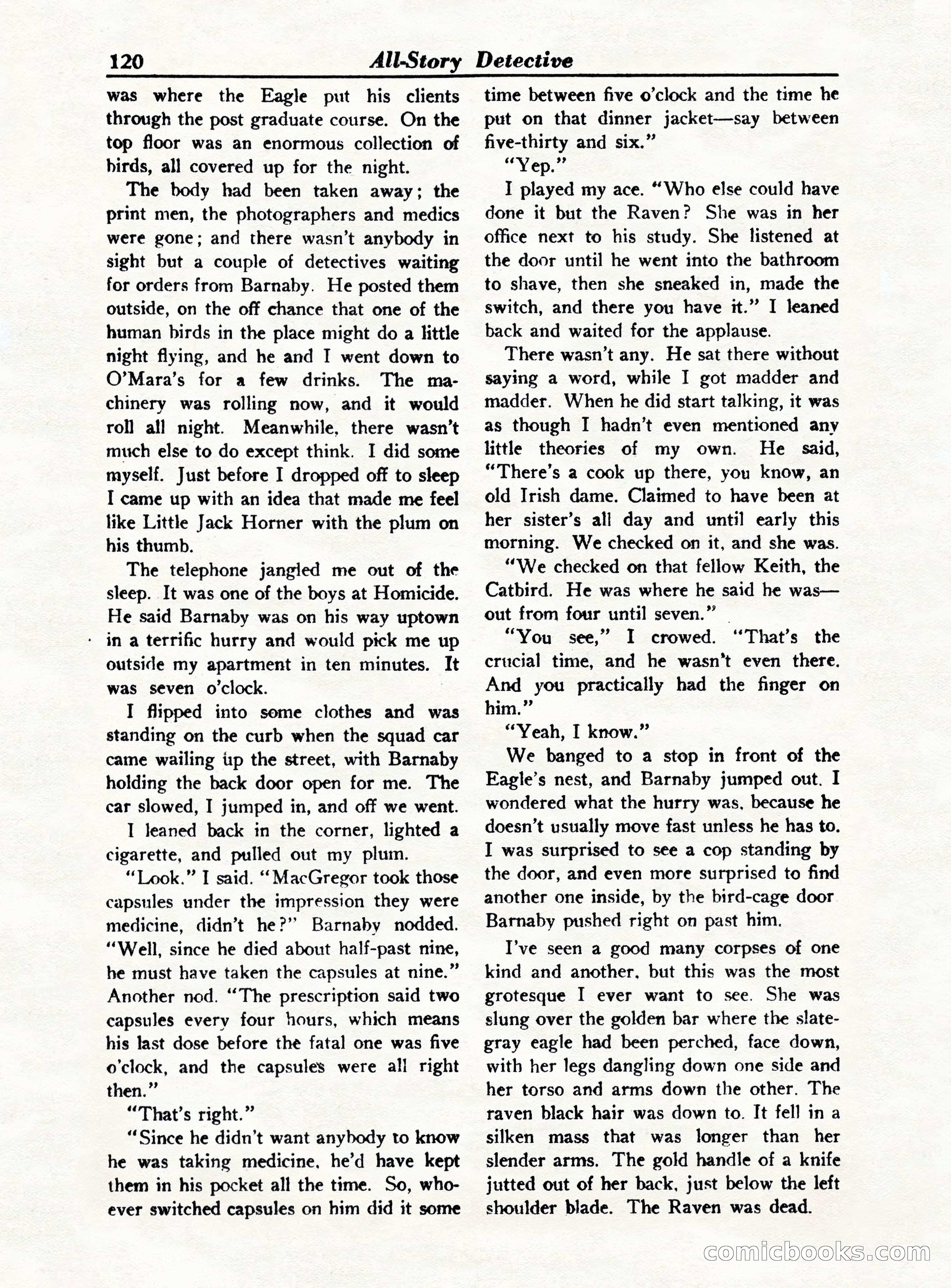 All-Story Detective, October 1949 — page 120 of 132